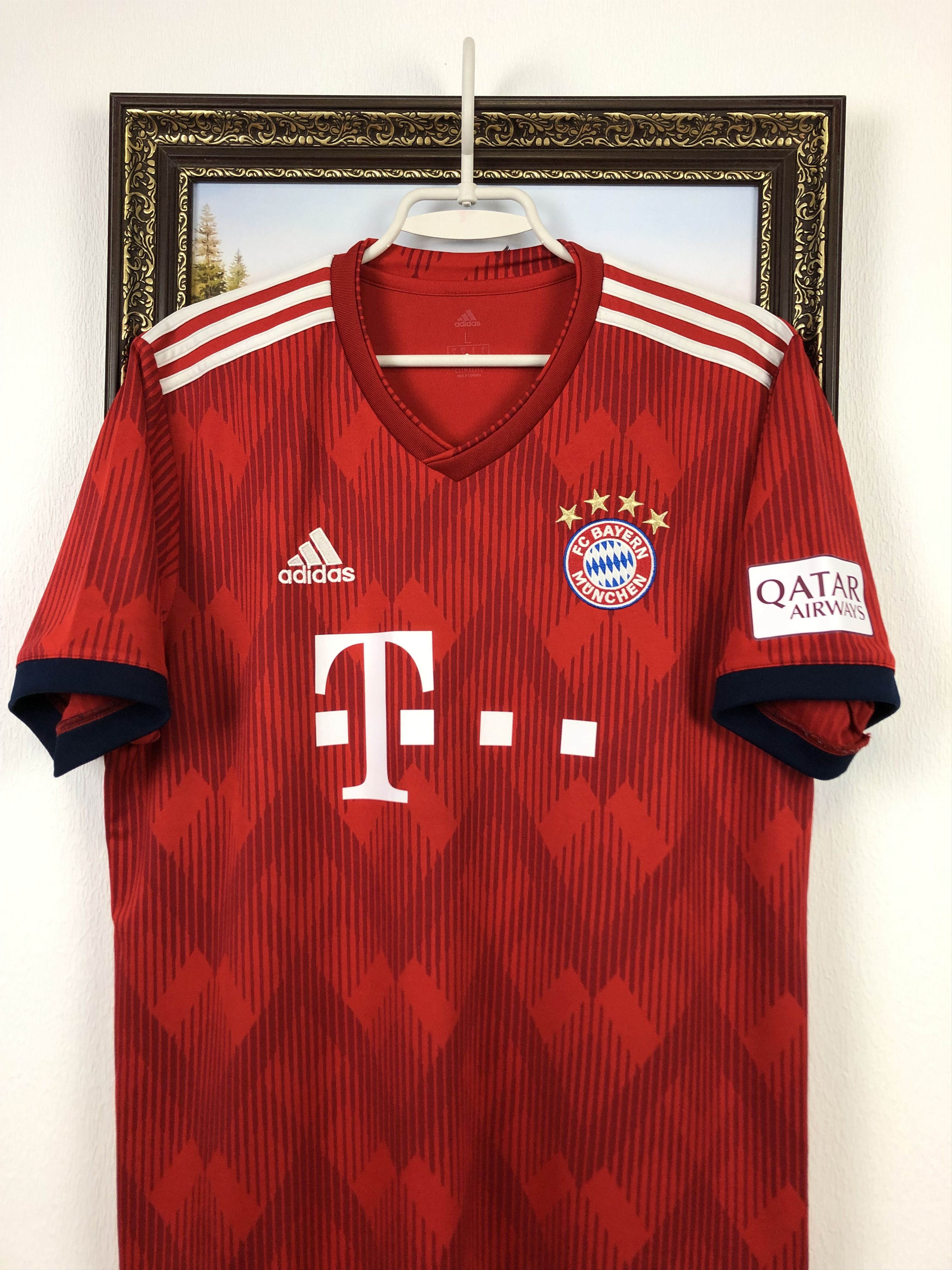Adidas Bayern Munich football shirt 2018 Soccer #10 Robben Jersey Size US L / EU 52-54 / 3 - 4 Thumbnail