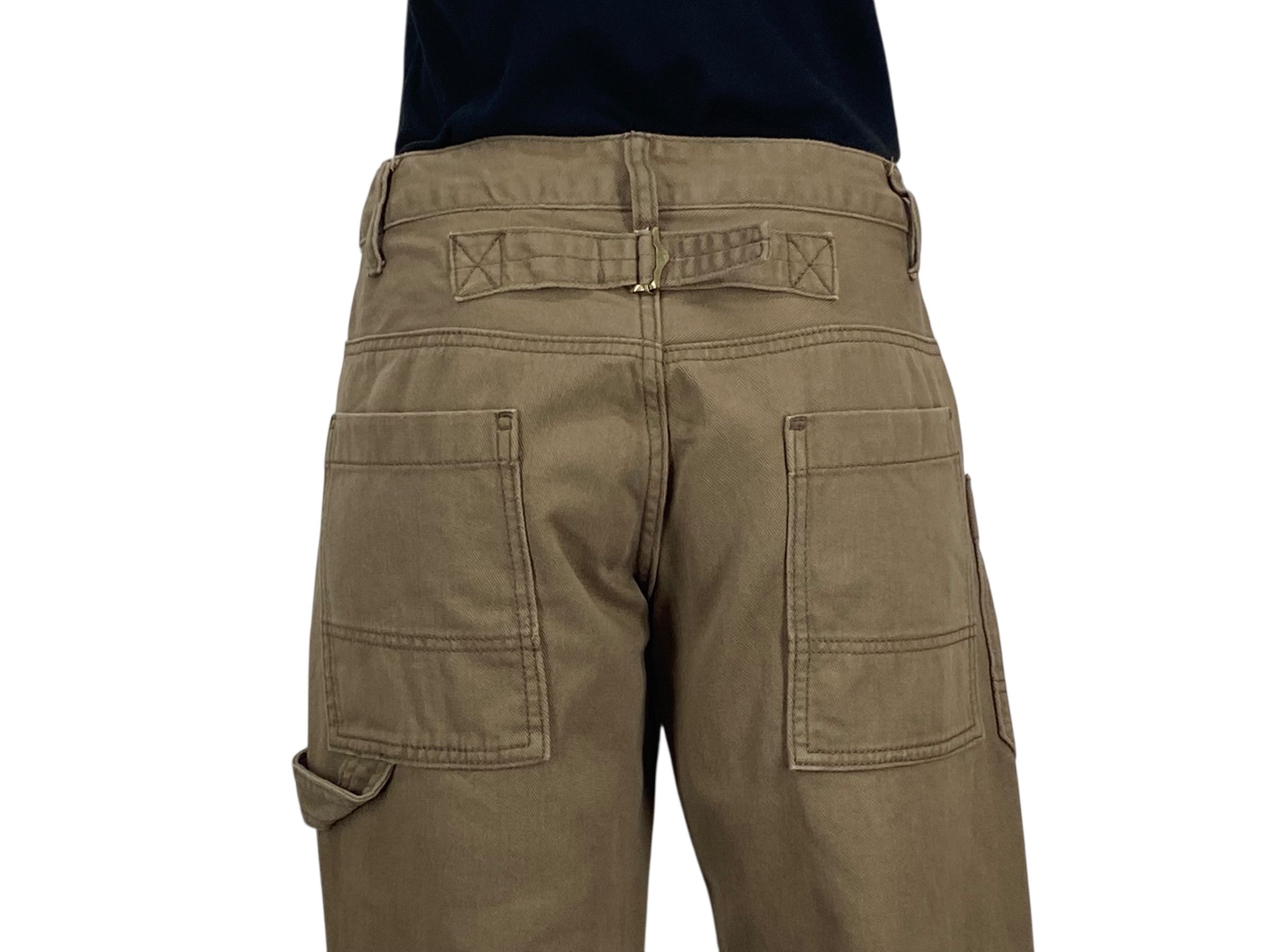 Japanese Brand Hickory Skateboard Pants Stripes Cargo Pants Size US 29 - 6 Thumbnail