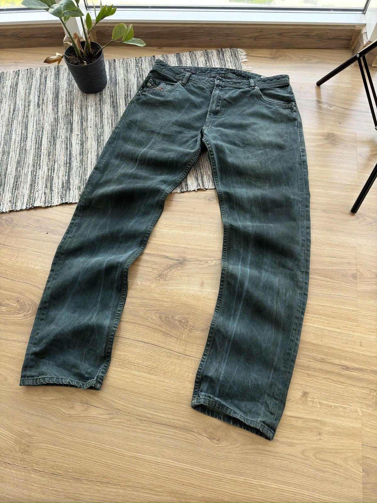 Levi's Vintage Diesel Rare Green Y2K Denim jeans pants Size US 34 / EU 50 - 5 Thumbnail