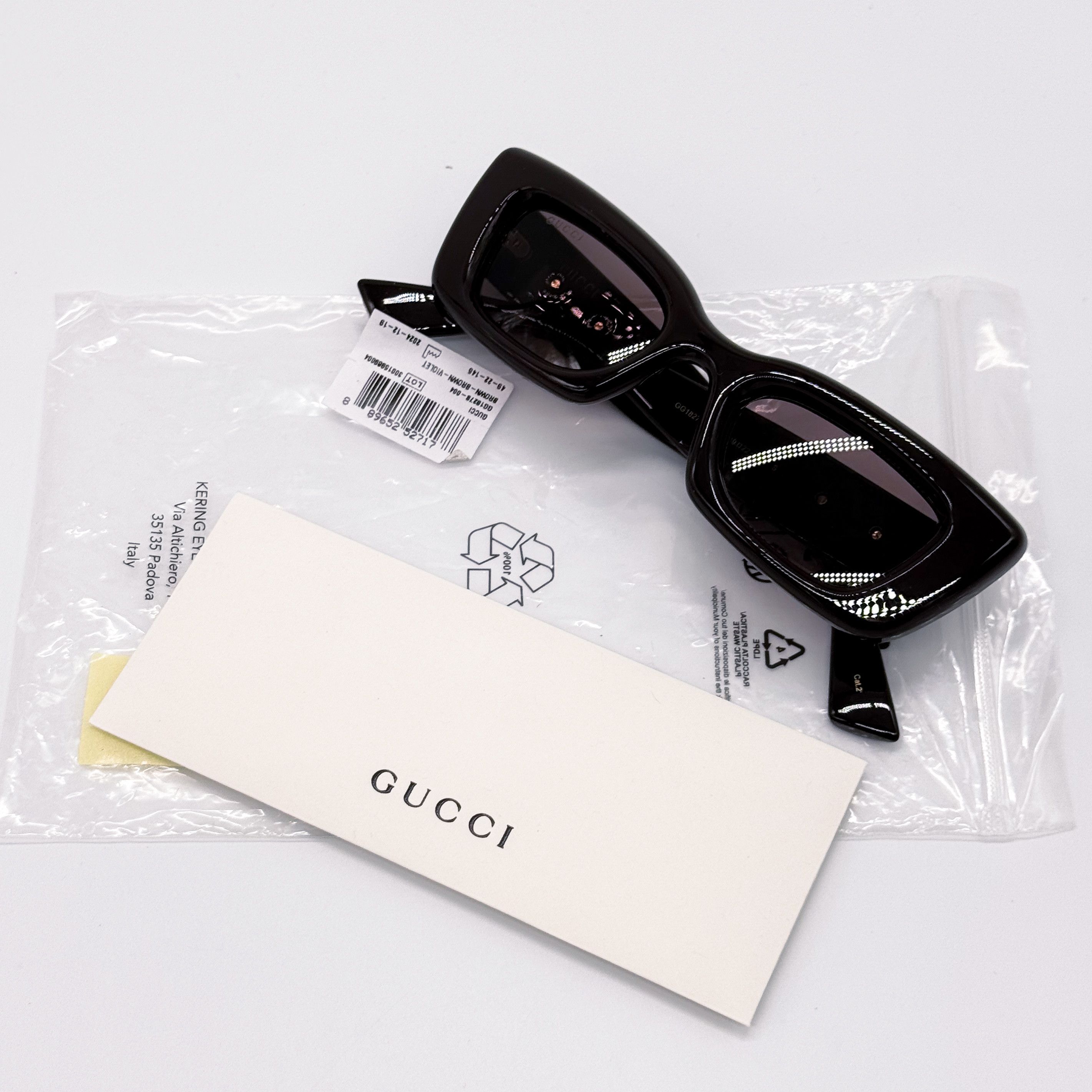 Gucci NEW GUCCI GG1827S 004 SHINY BROWN/VIOLET WOMEN SUNGLASSES Size ONE SIZE - 10 Thumbnail