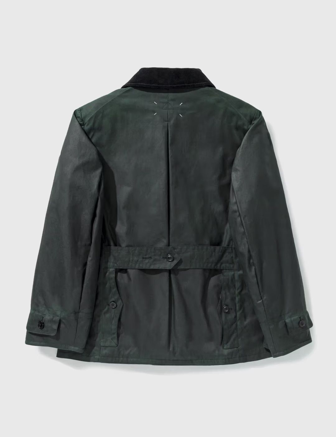 Maison Margiela o1w1db10525 Waxed Cotton Worker Jacket in Dark Green Size US S / EU 44-46 / 1 - 2 Thumbnail