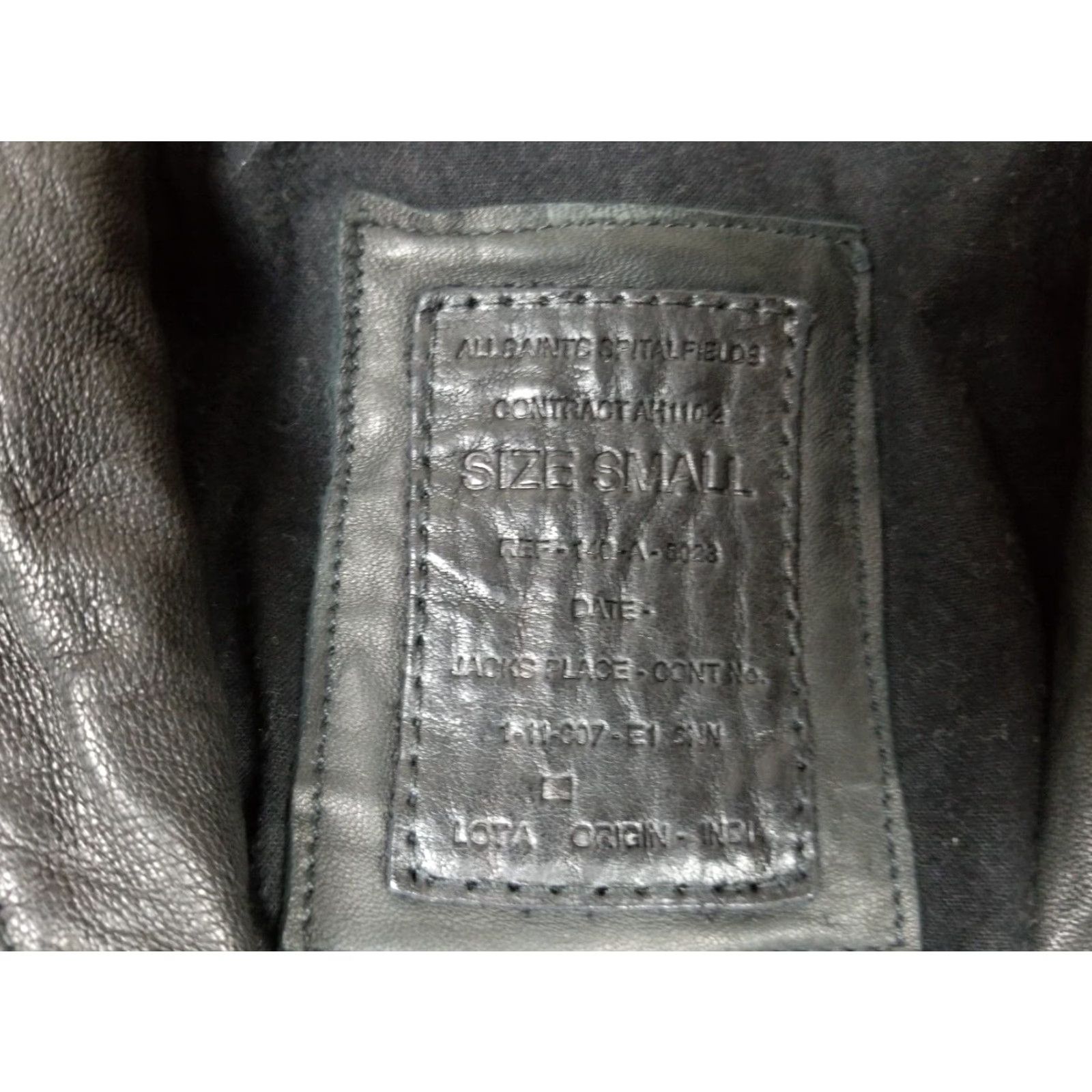 Allsaints ALLSAINTS BIKE ROCK BOMBER LEATHER JACKET SZ MEN'S SMALL Shirt Mens Small Gray Leather Bomber Jacket Rock Theme Hooded Lined Brand AllSaints Size US S / EU 44-46 / 1 - 4 Thumbnail