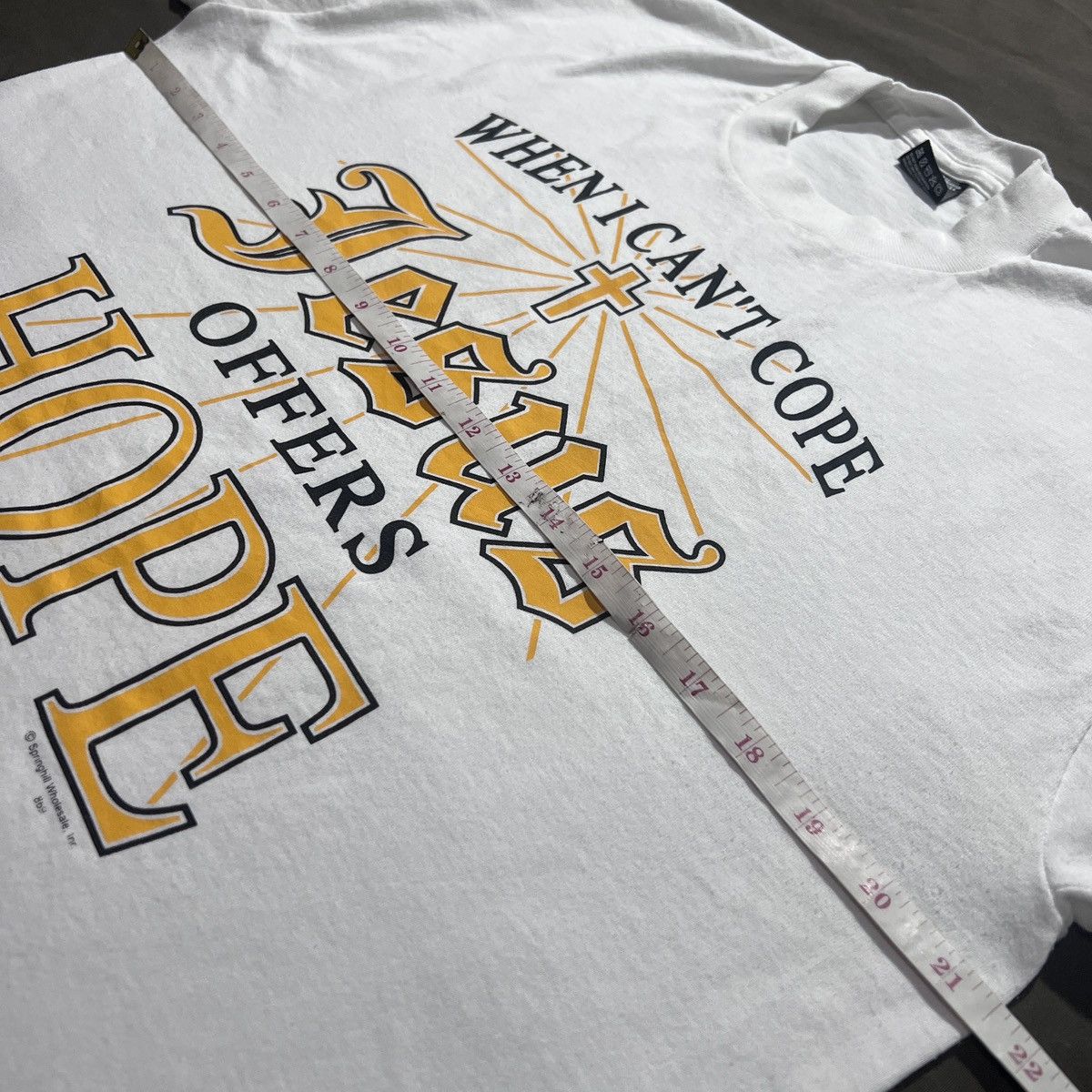 Vintage Vintage 90s Jesus offers hope God Bible Holy Promo Tee L Size US L / EU 52-54 / 3 - 6 Thumbnail