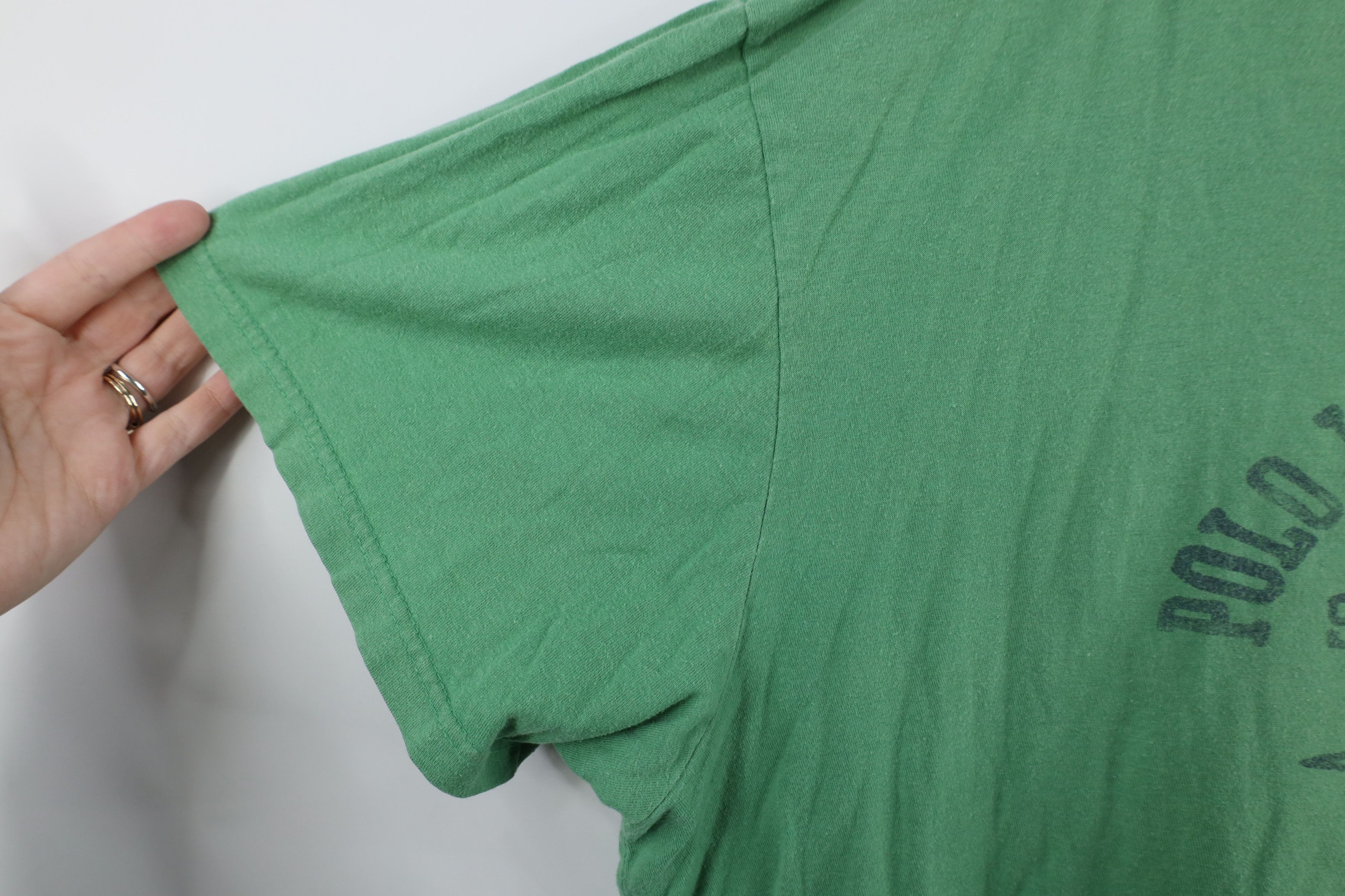 Ralph Lauren × Vintage Vintage 90s Y2K Ralph Lauren Surfing T-Shirt Green Cotton Size US XL / EU 56 / 4 - 7 Thumbnail