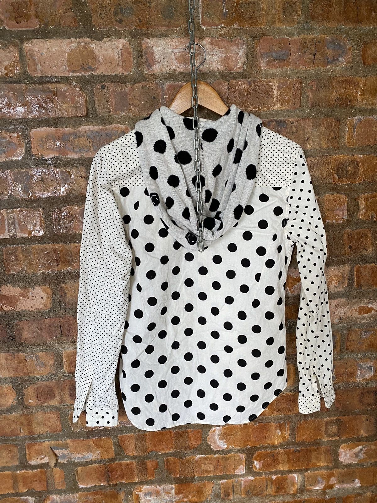Japanese Brand ARMED Japan polka dot flannel smile and anarchy hoodie Size US S / EU 44-46 / 1 - 13 Thumbnail