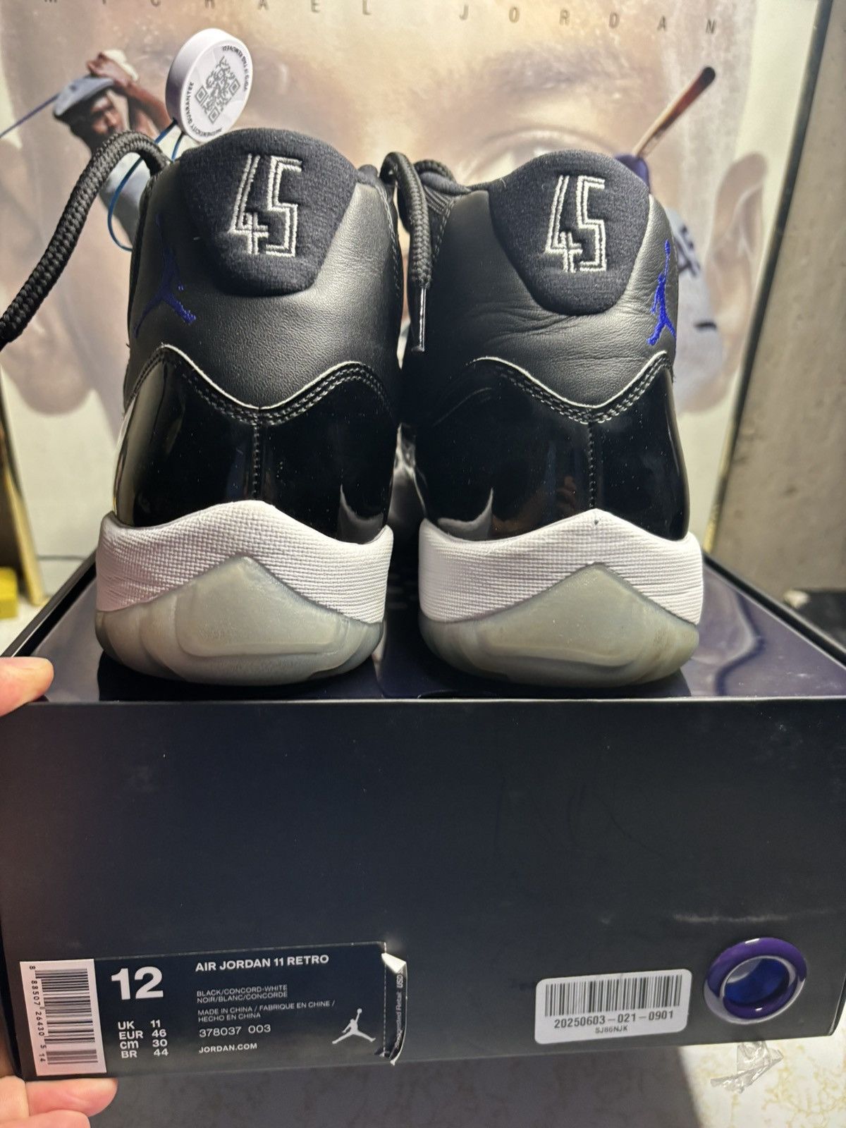 Jordan Brand Jordan Retro 11 ‘space jam’ Size US 12 / EU 45 - 7 Thumbnail