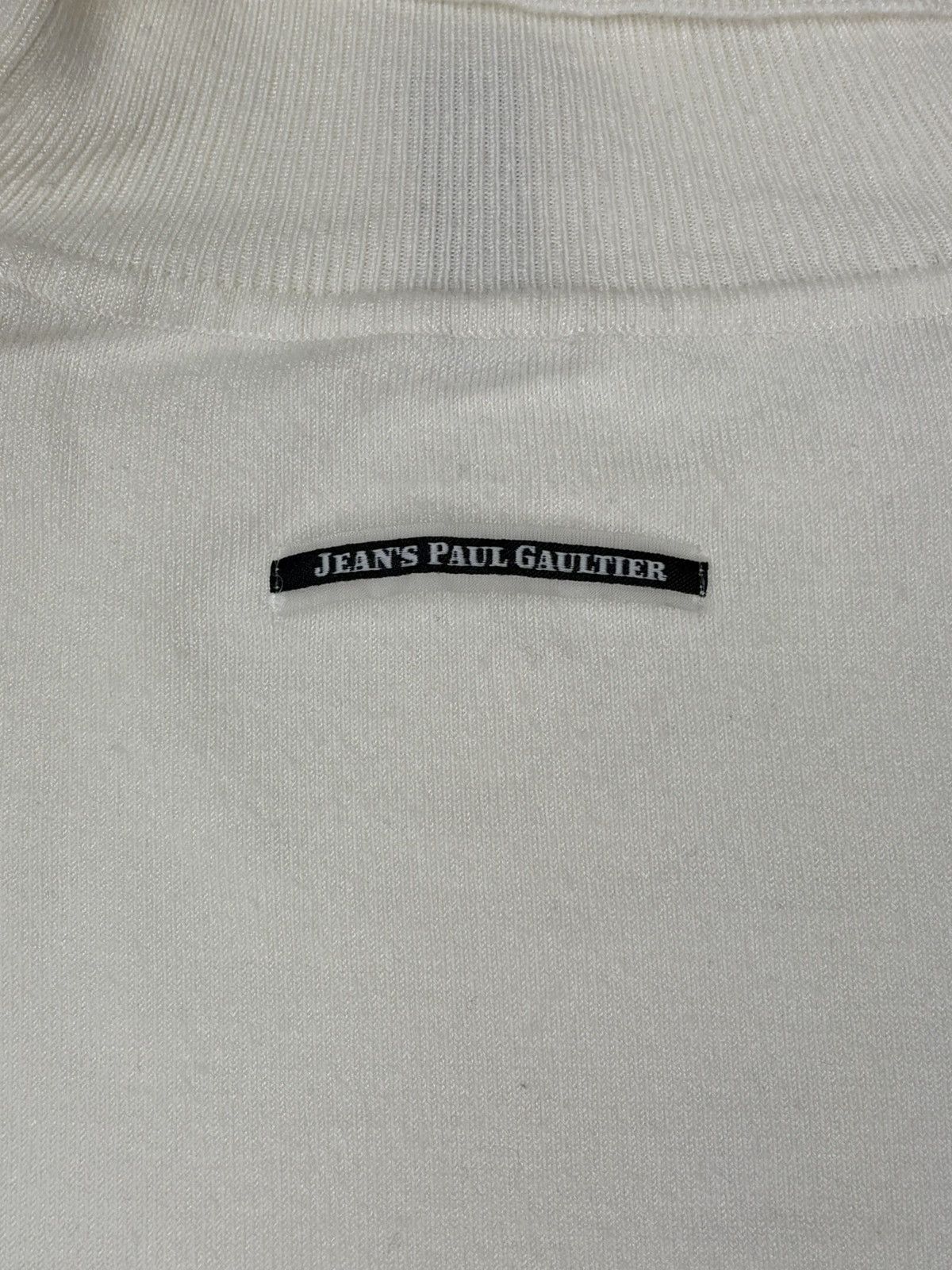 Jean Paul Gaultier JEAN PAUL GAULTIER WHITE TURTLENECK JPG LOGO AVANT GARDE XL Size XL / US 12-14 / IT 48-50 - 12 Thumbnail