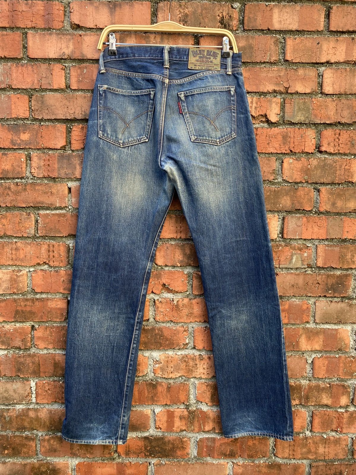 Blue Blue Japan W31x31 vintage blue blue japan redline denime Size US 31 - 2 Thumbnail