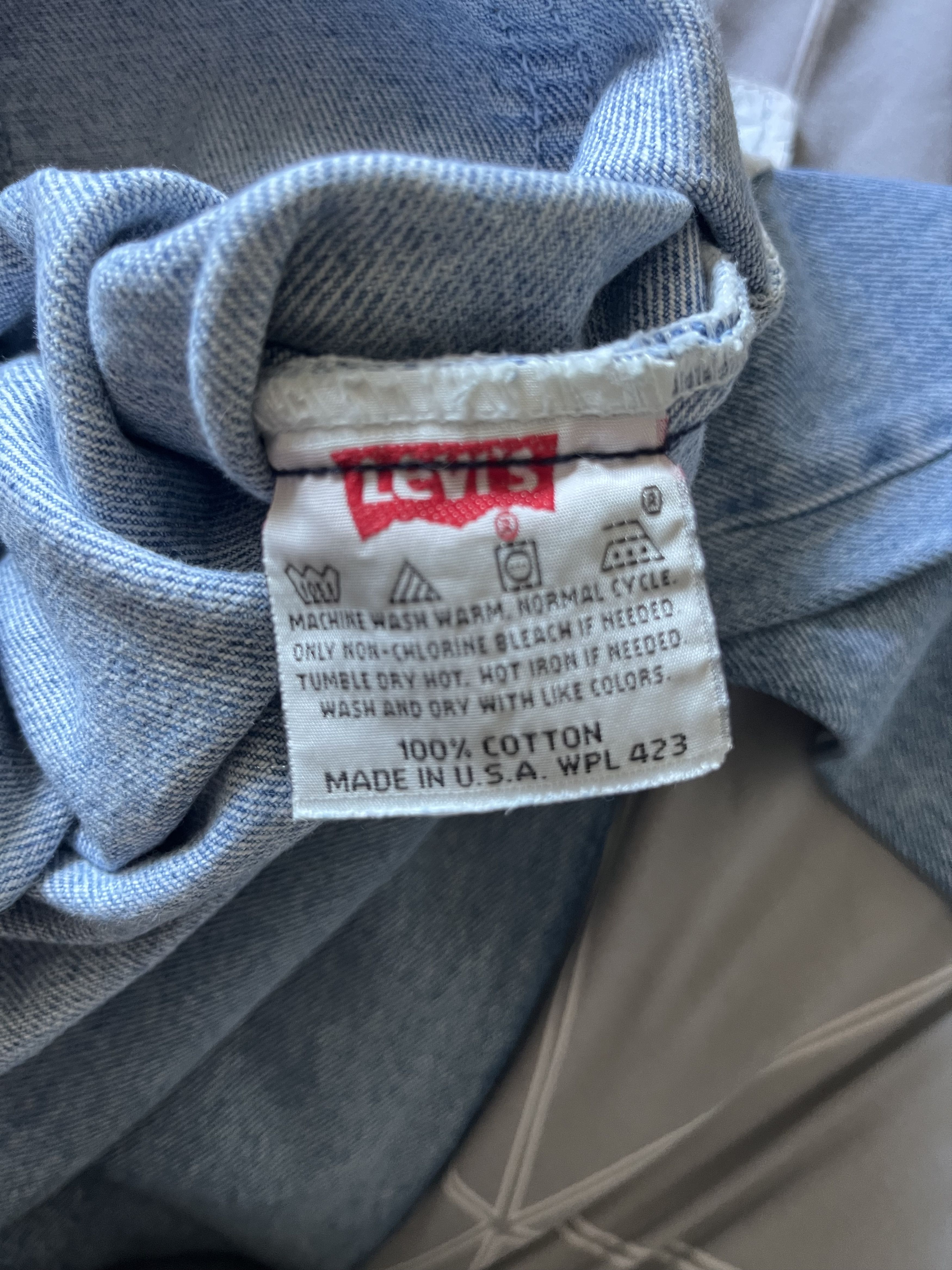 Levi's Levi’s 501 Men’s Jeans W30 L36 –USA 1993 – Blue – Vintage Size US 30 / EU 46 - 6 Thumbnail