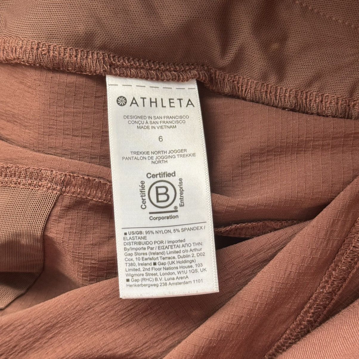 Athleta ATHLETA Reddish Cognac Brown Trekkie North Jogger Pants Size 28" / US 6 / IT 42 - 15 Thumbnail