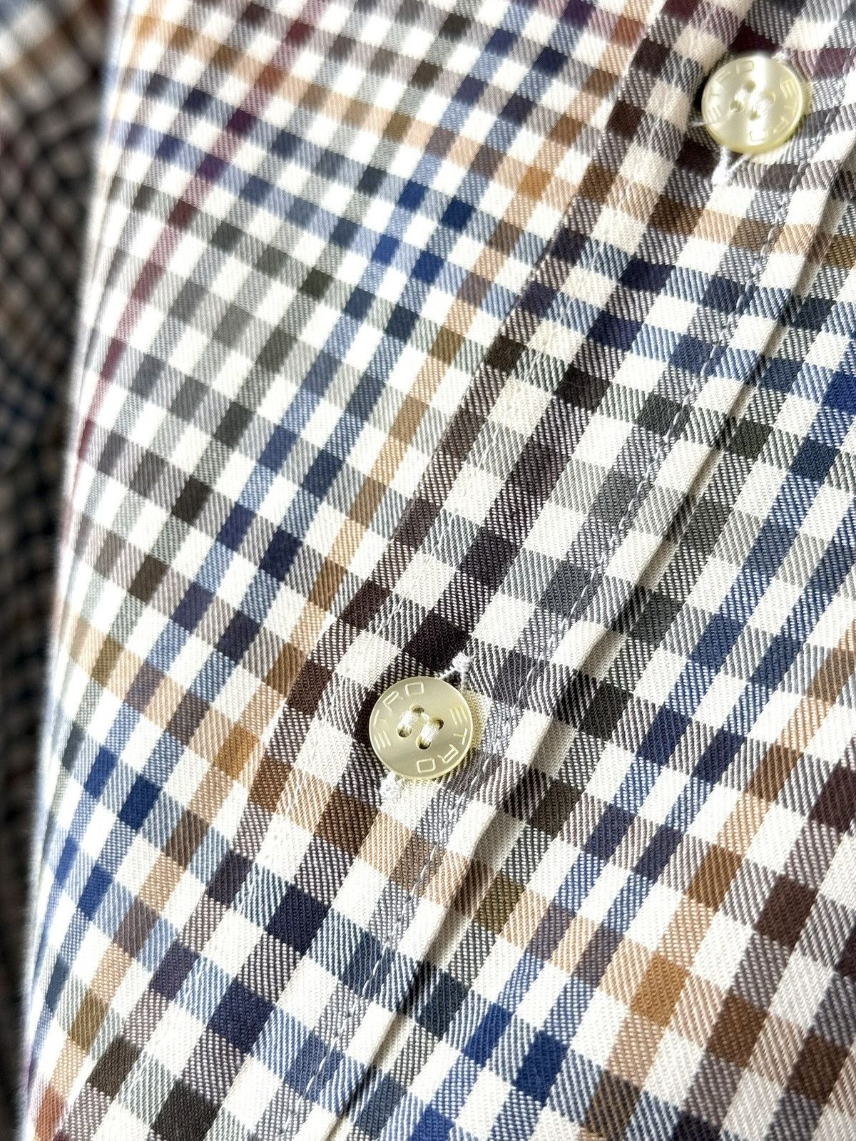 Etro Etro Checkered Shirt Buttons Up Italy Designer Size US M / EU 48-50 / 2 - 6 Thumbnail