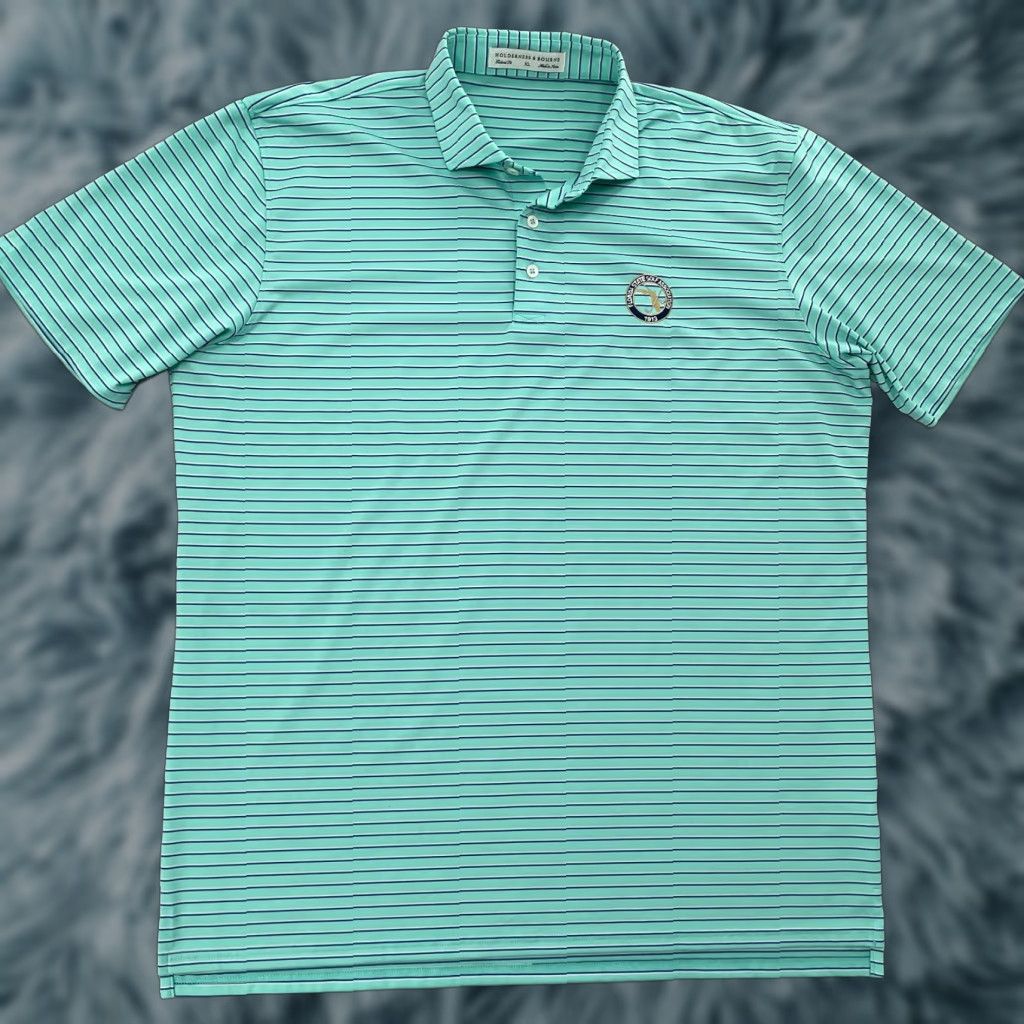 Vintage Holderness & Bourne Shirt Adult XL Green Polo Golf Mens Size US XL / EU 56 / 4 - 1 Thumbnail