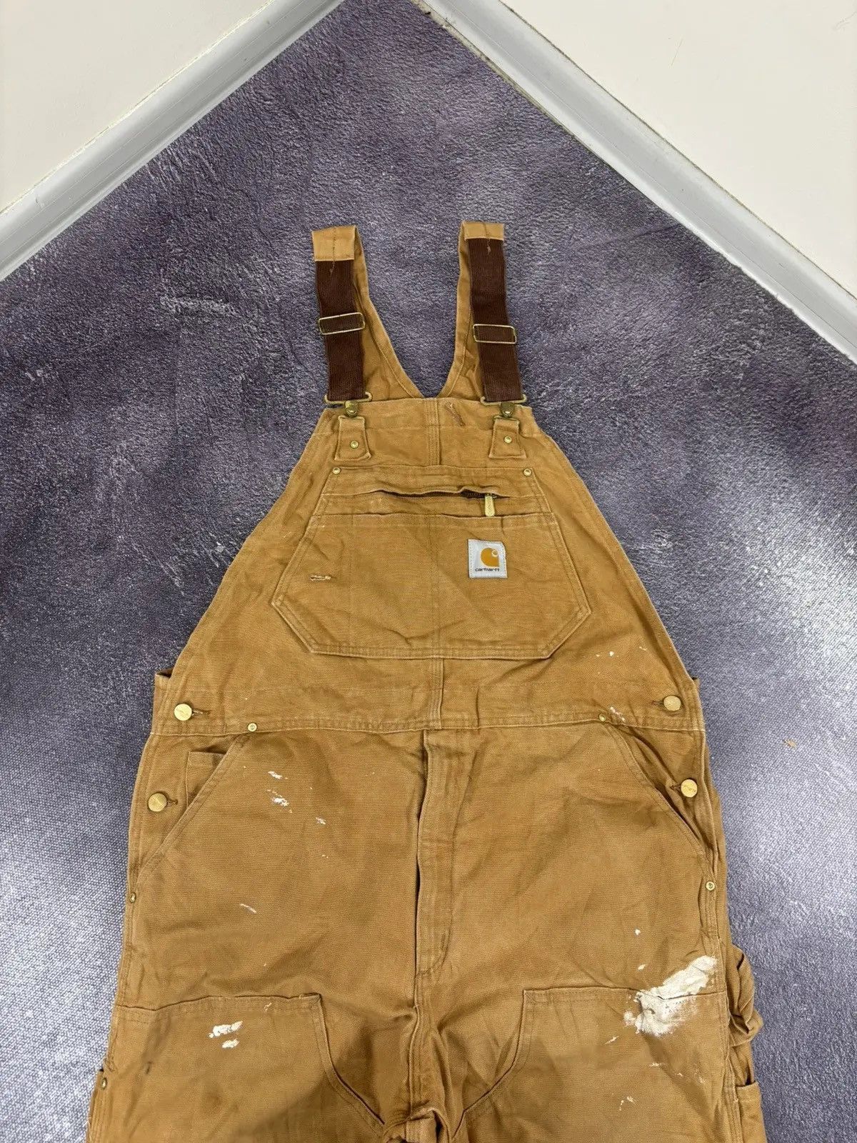 Carhartt × Vintage Vintage Carhartt Double Knee American Work Dungaree Overall Size US 42 / EU 58 - 4 Thumbnail