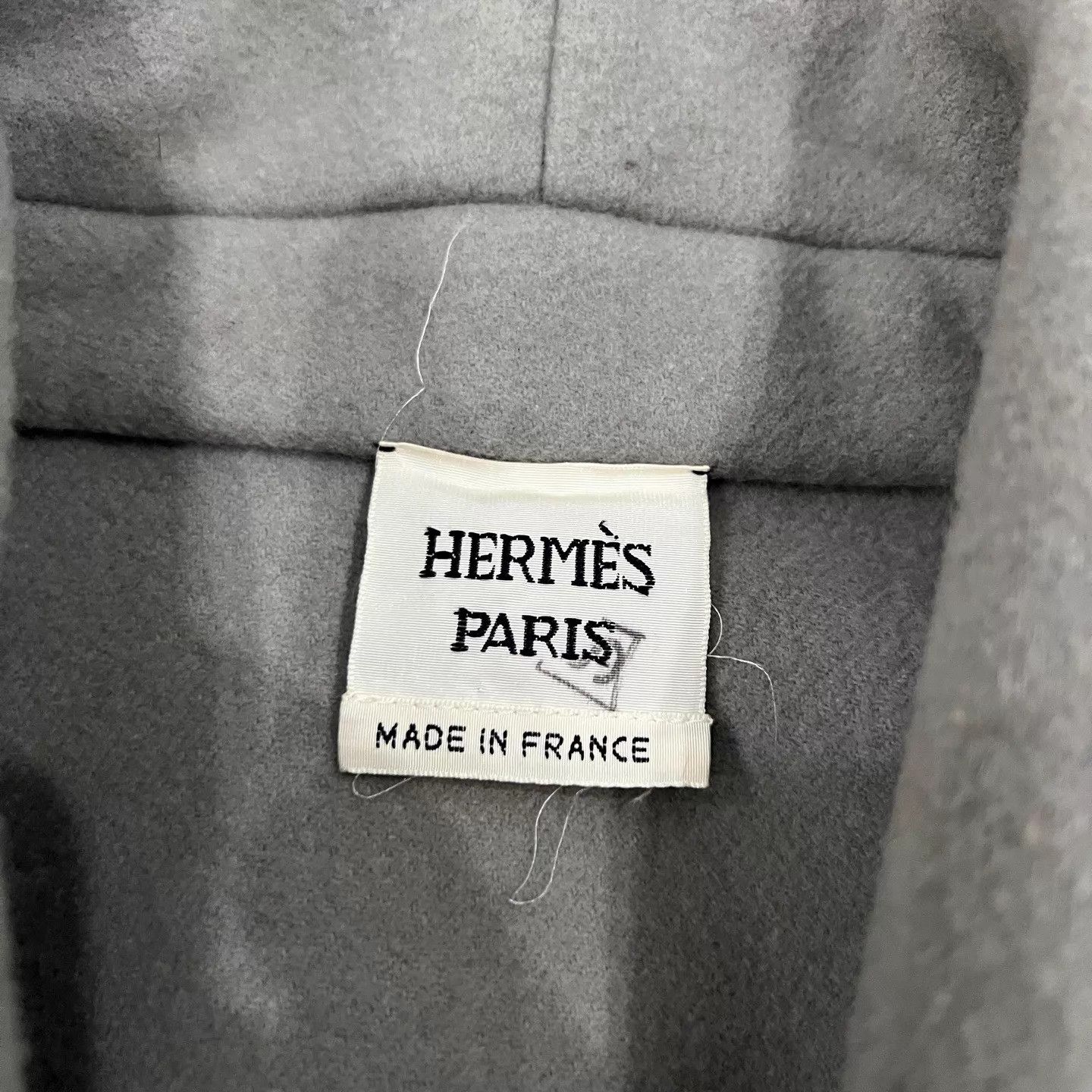 Hermes Hermes dusty gray-green wool lapel overcoat Size S / US 4 / IT 40 - 5 Thumbnail