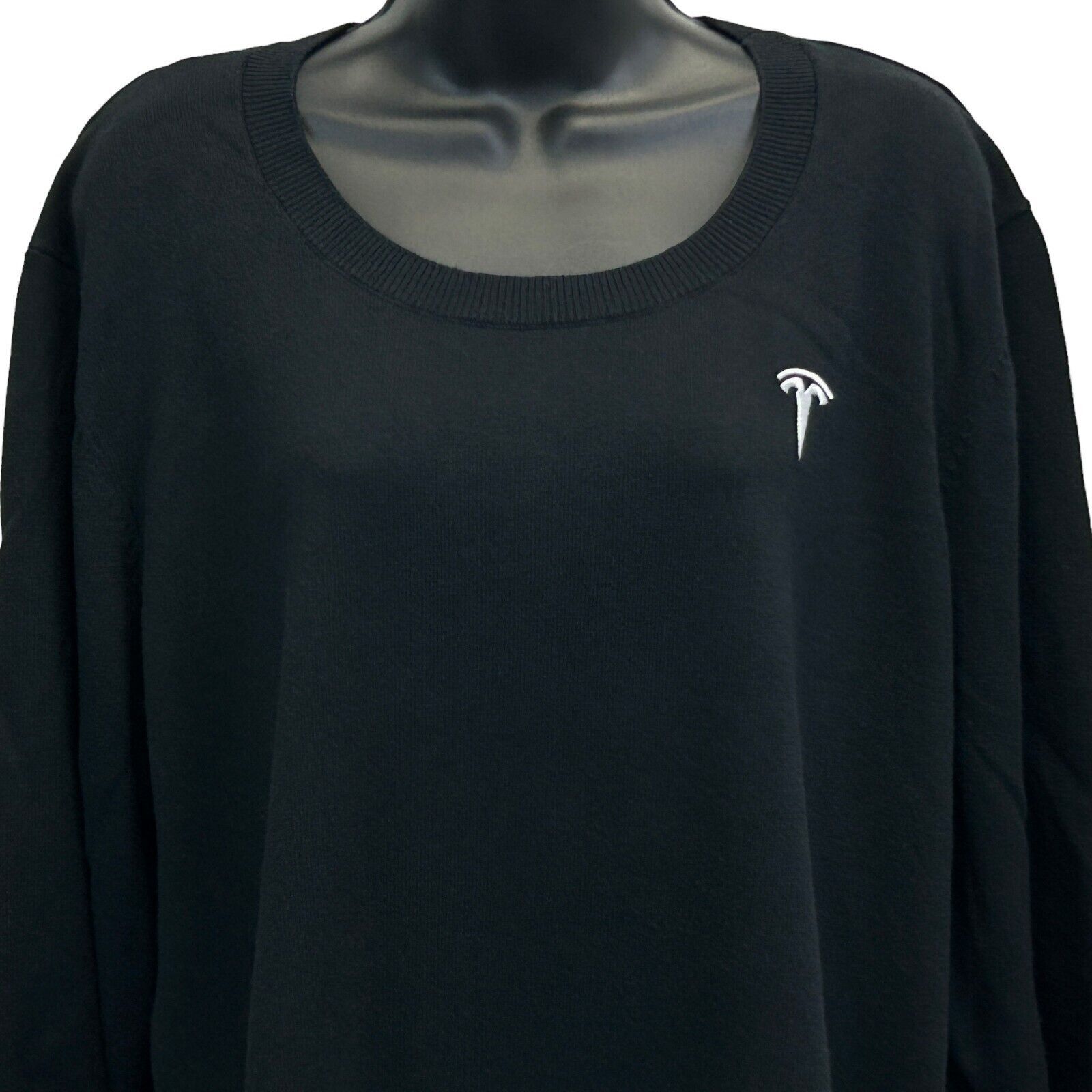 Other Tesla Sweater Electric Cars Motors Logo Black Womens 3X Size 3XL / US 20-22 - 1 Thumbnail