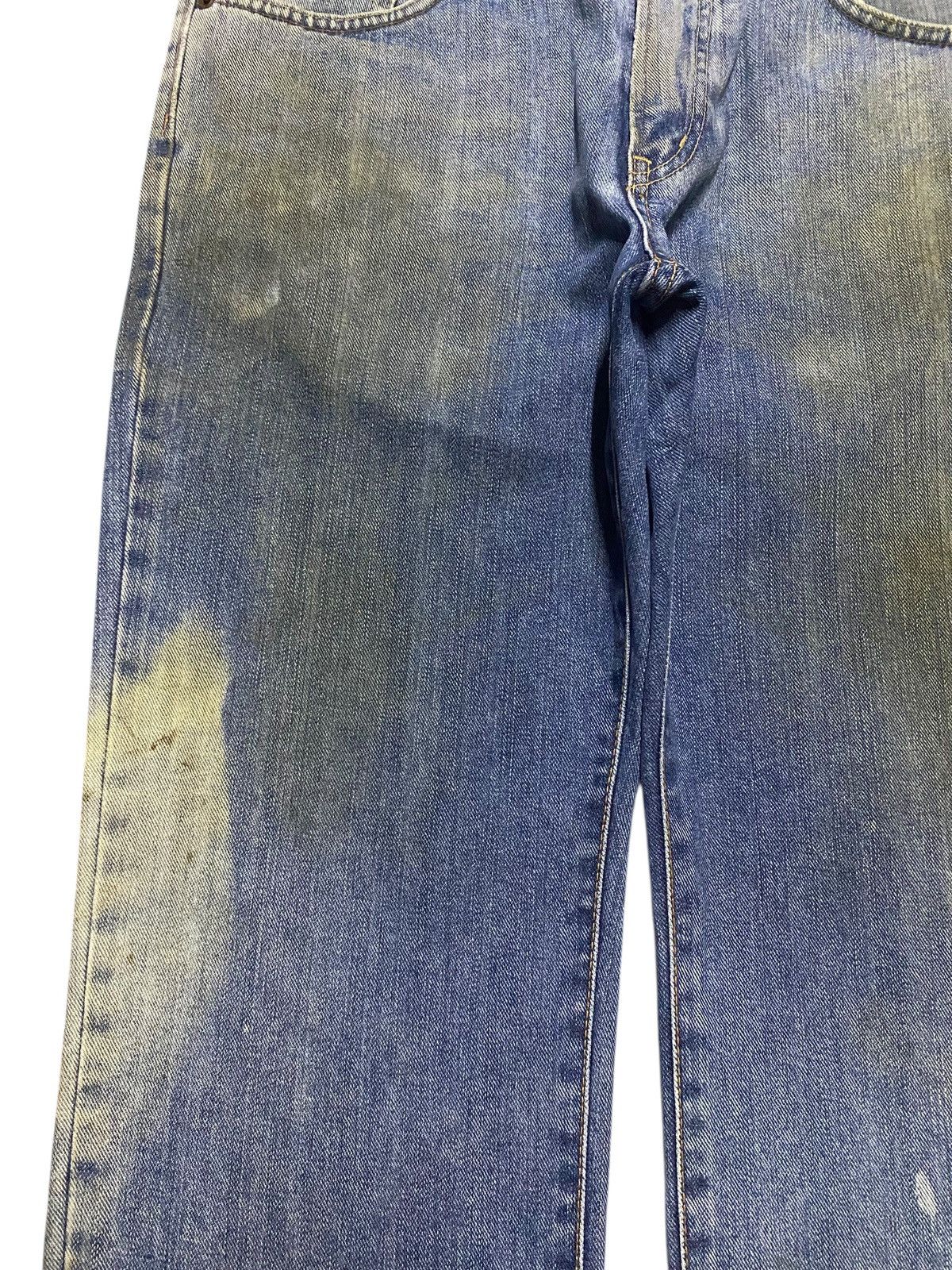 Jun Takahashi Vintage Japanese Brand Edwin 404 Dirty Bleach Loose Jeans Size US 33 - 7 Thumbnail