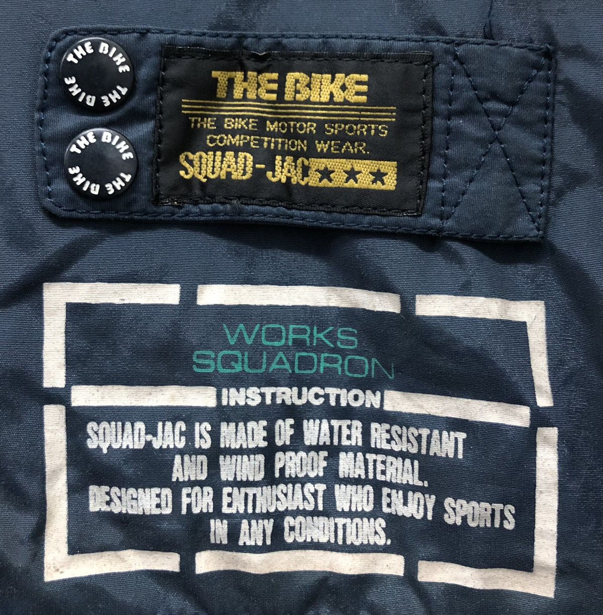 Vintage Vintage THE BIKE Squad-Jac Aviator Jacket by Daito Co. Ltd. Size US L / EU 52-54 / 3 - 7 Thumbnail