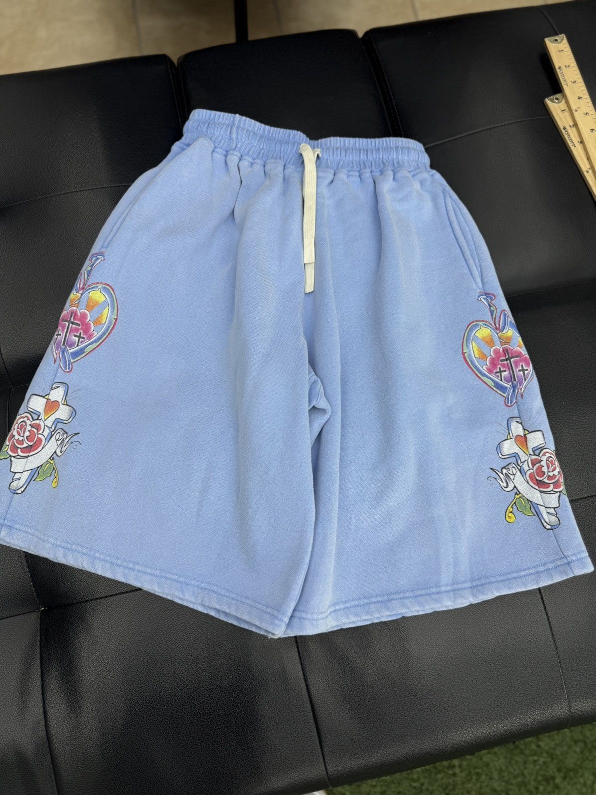 Other We Are Righteous Blue Cotton Shorts Size Large (NEW) Size US 33 - 2 Thumbnail