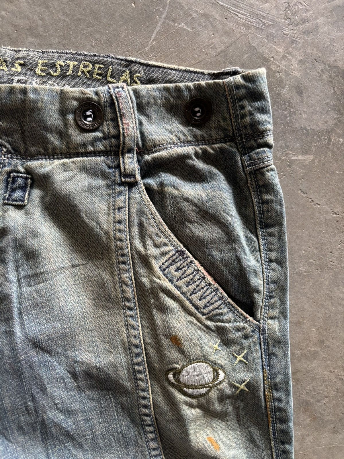 Diesel RARE flared diesel rusty patchwork art panelled distressed Size 27" / US 4 / IT 40 - 11 Thumbnail