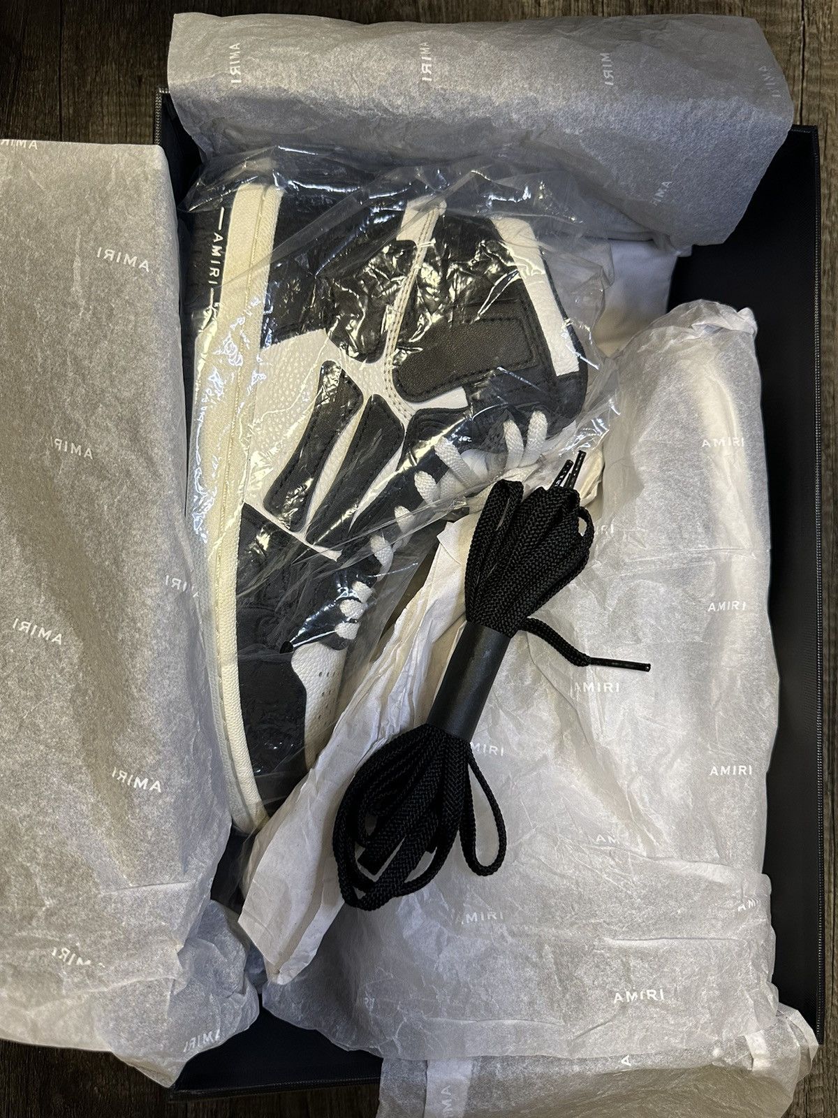 Amiri RARE AMIRI Skeleton "Skel-Top Hi" Sneakers - Women’s 38/US 8 Size US 8 / IT 38 - 6 Thumbnail