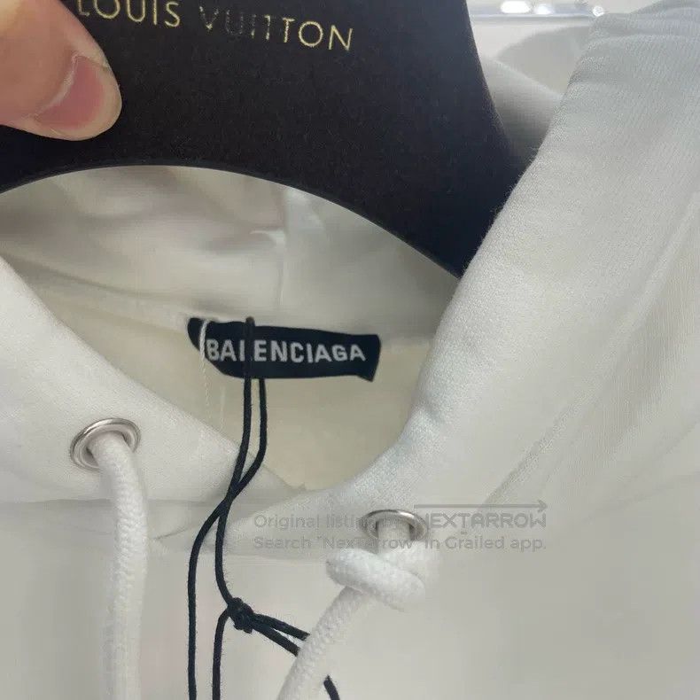 Balenciaga Balenciaga White Coke front and back logo hoodie Size US XS / EU 42 / 0 - 3 Thumbnail