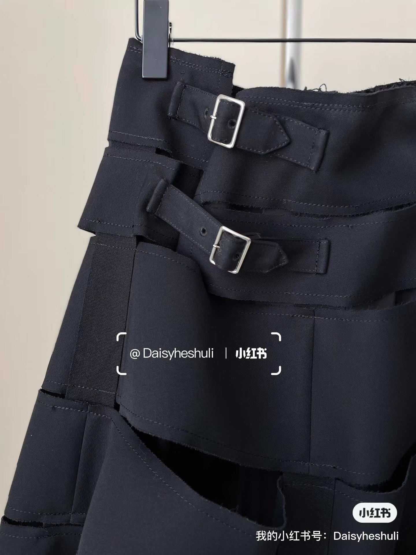Comme des Garcons Comme des Garçons CDG Spliced Buckle Midi Skirt。 Ｑ24 Size 34" / US 12 / IT 48 - 2 Thumbnail