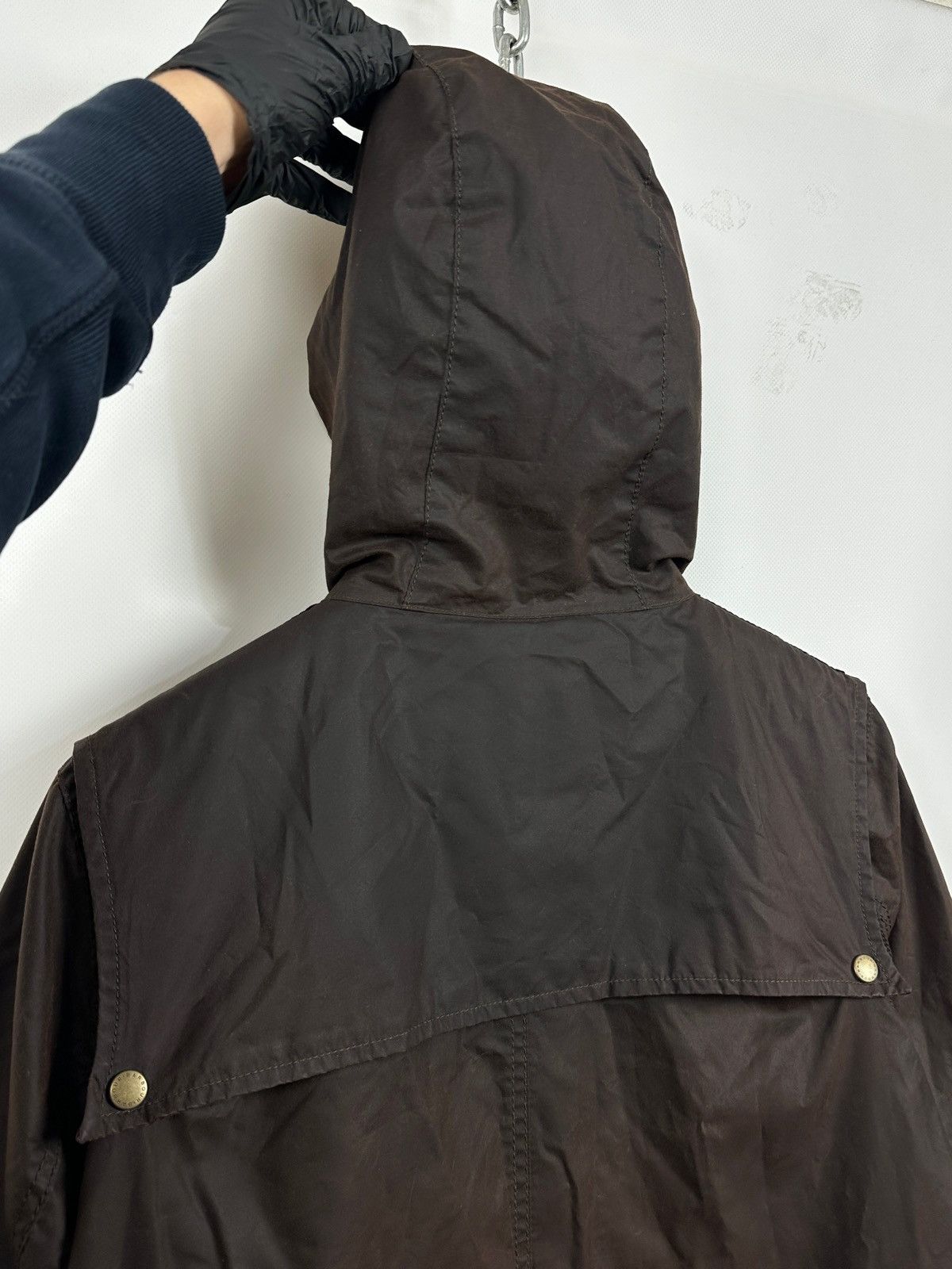 Barbour Retail Vintage Durham Brown Waxed Coat Jacket