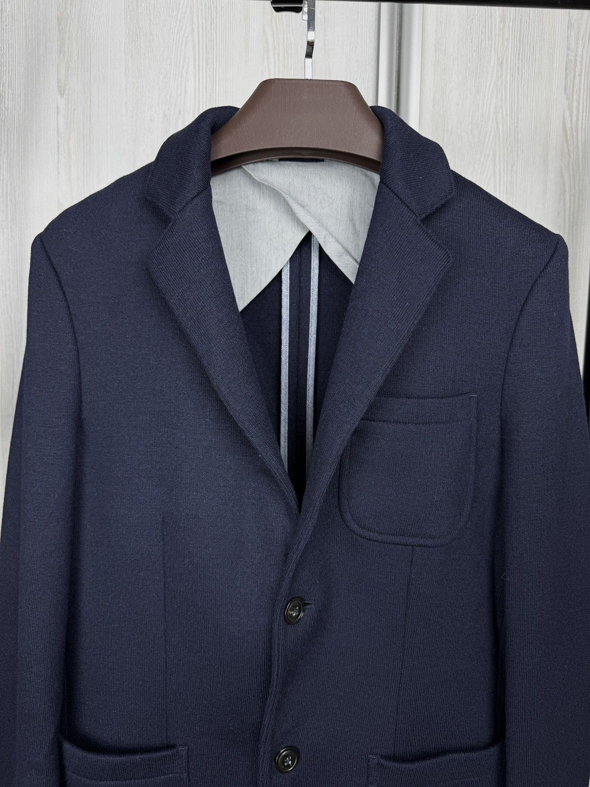 Woolrich Woolen Mills WOOLRICH JOHN RICH & BROS Blazer Mens MEDIUM Half Lined Blue Size 40R - 3 Thumbnail