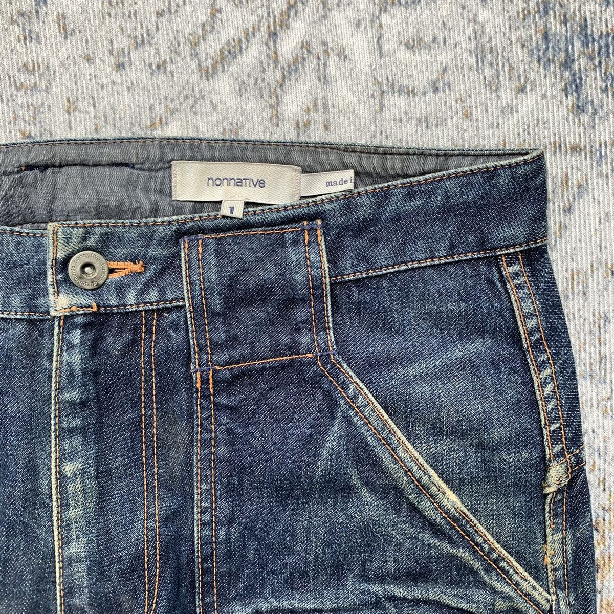 Japanese Brand × Nonnative Rare Japanese Brand Nonnative Bush Fatigue Denim Jeans Size US 32 / EU 48 - 3 Thumbnail