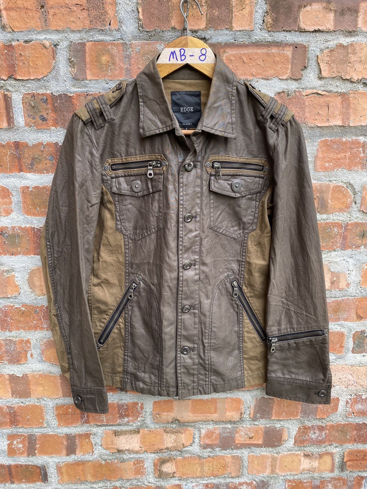 Obelisk 2000s Edge Rupert Wax hybrid Multipocket Vkei Jacket Size US S / EU 44-46 / 1 - 2 Thumbnail
