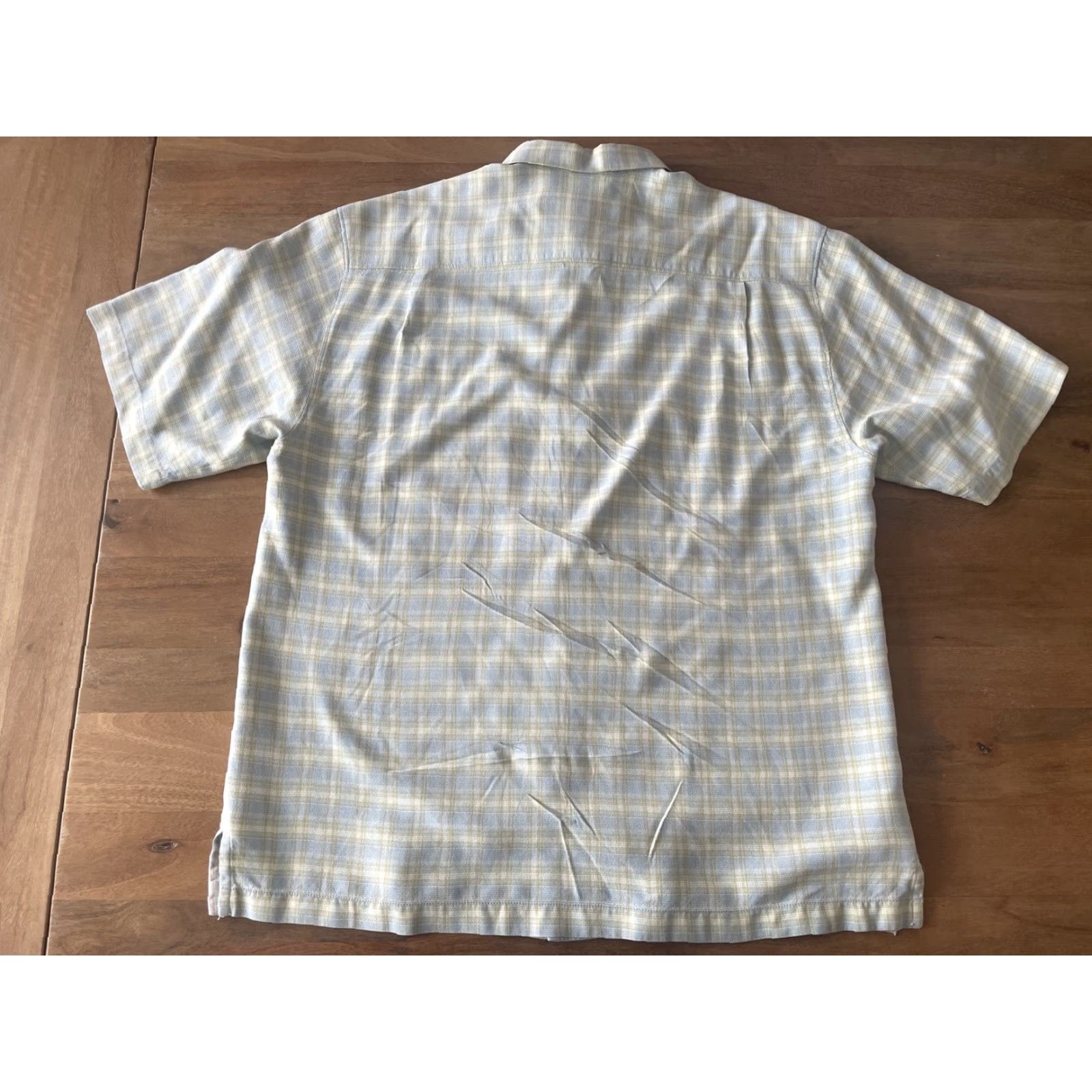 Tommy Bahama Tommy Bahama Shirt Mens Size L Silk Plaid Short Sleeve Button-Up Casual Beach Hawaiian Coastal Size US L / EU 52-54 / 3 - 2 Thumbnail