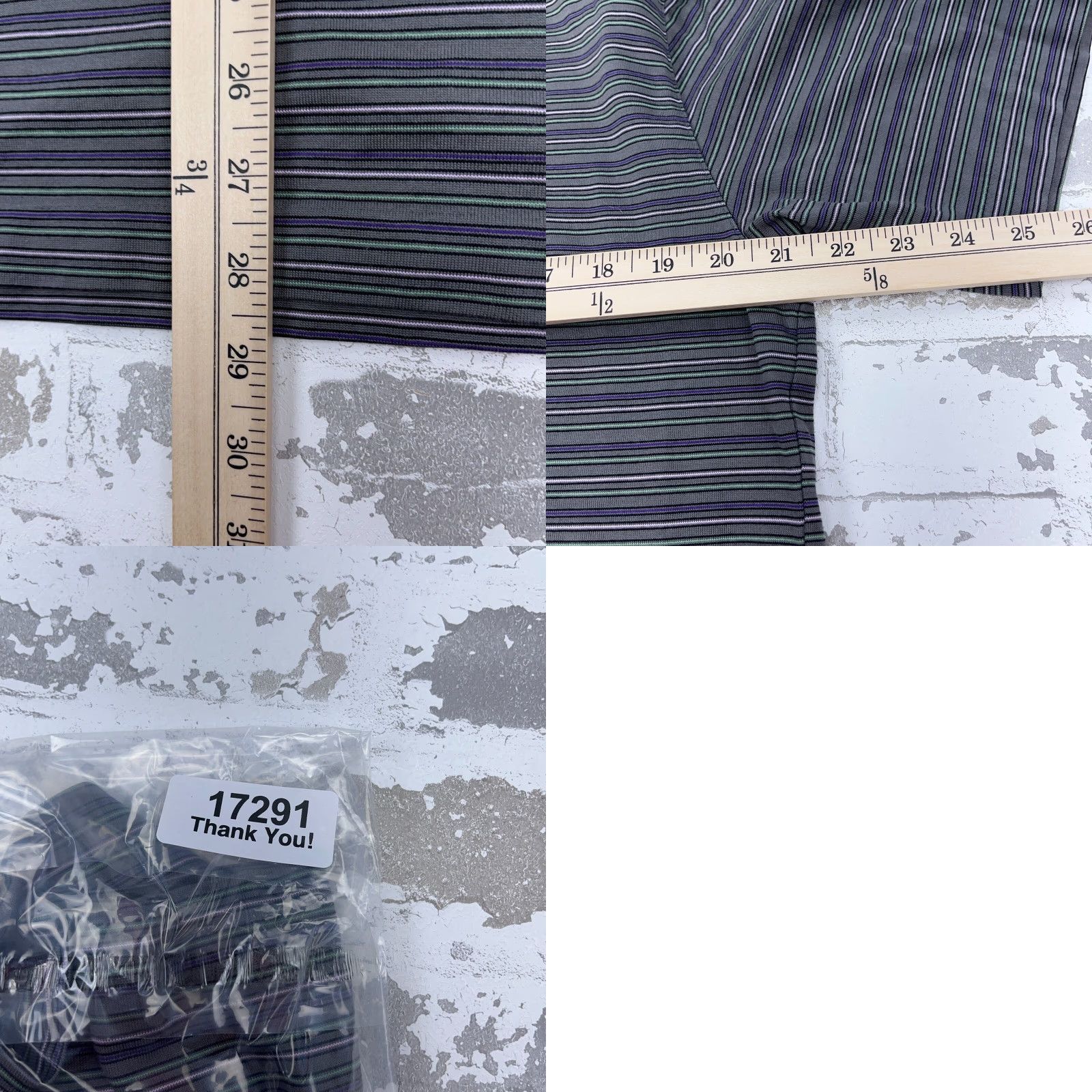 Nike Nike Polo Shirt Men L Gray Striped Dri Fit Performance Golf Polo Shirt Nike Logo Size US L / EU 52-54 / 3 - 8 Thumbnail