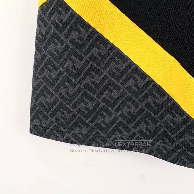 Fendi Fendi size XS 23 model black logo letter combination cotton Size 26" / US 2 / IT 38 - 4 Thumbnail