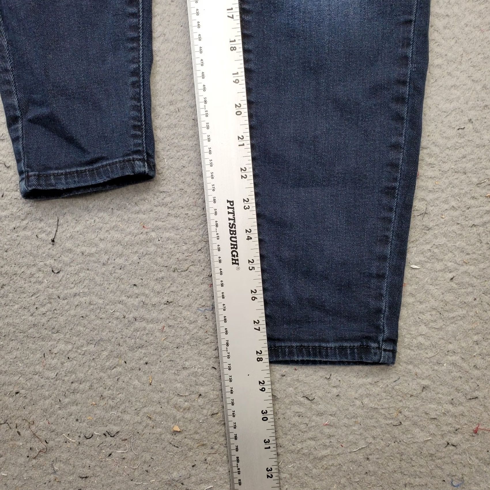 Forever 21 Forever 21 Skinny Jeans Womens 29 Blue Denim Distressed Button Fly Jeans Size 29" - 4 Thumbnail