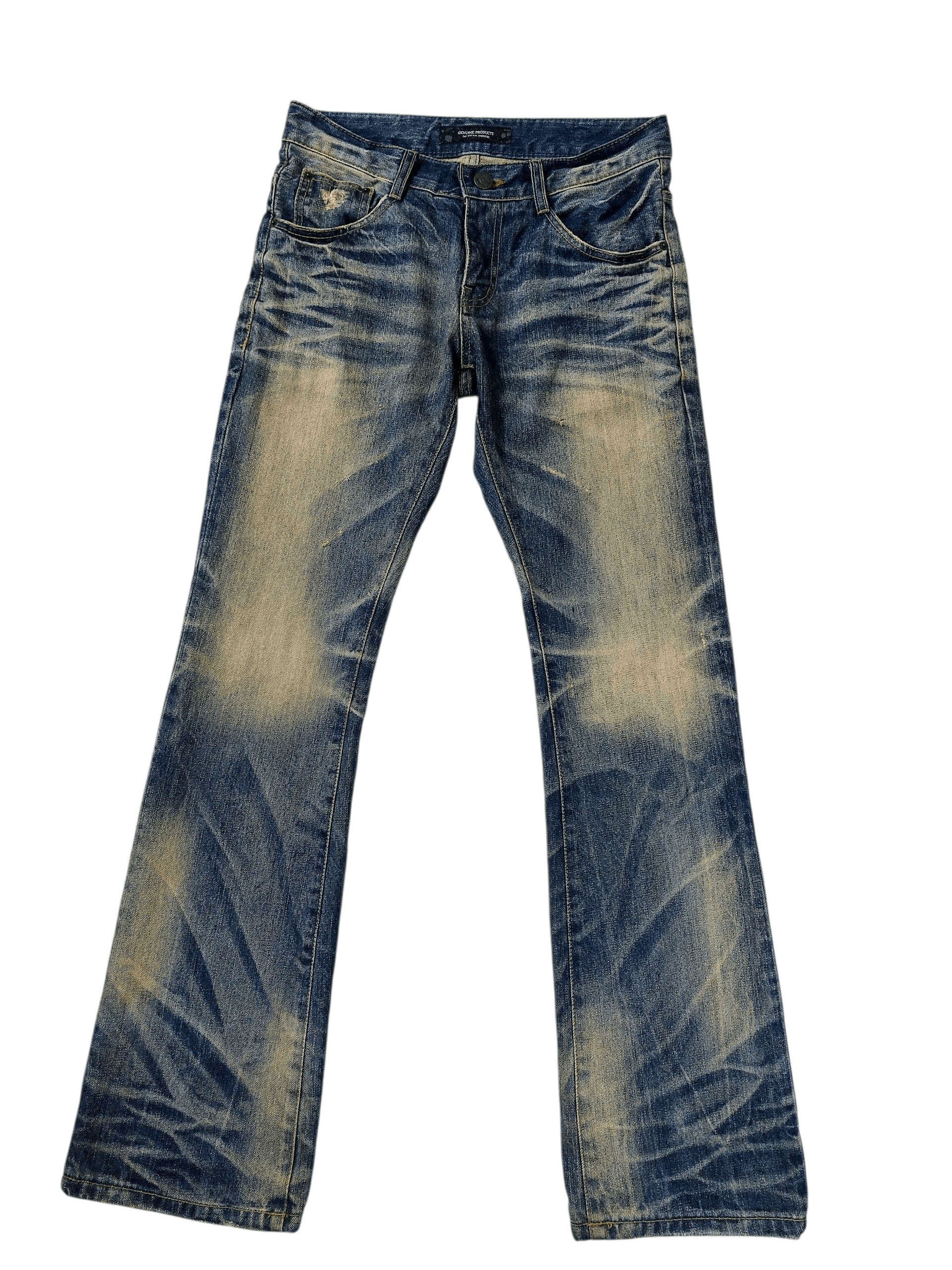 Vintage 90's DPSR Flare Mudwash Clawsmark Denim Size US 31 - 1 Thumbnail