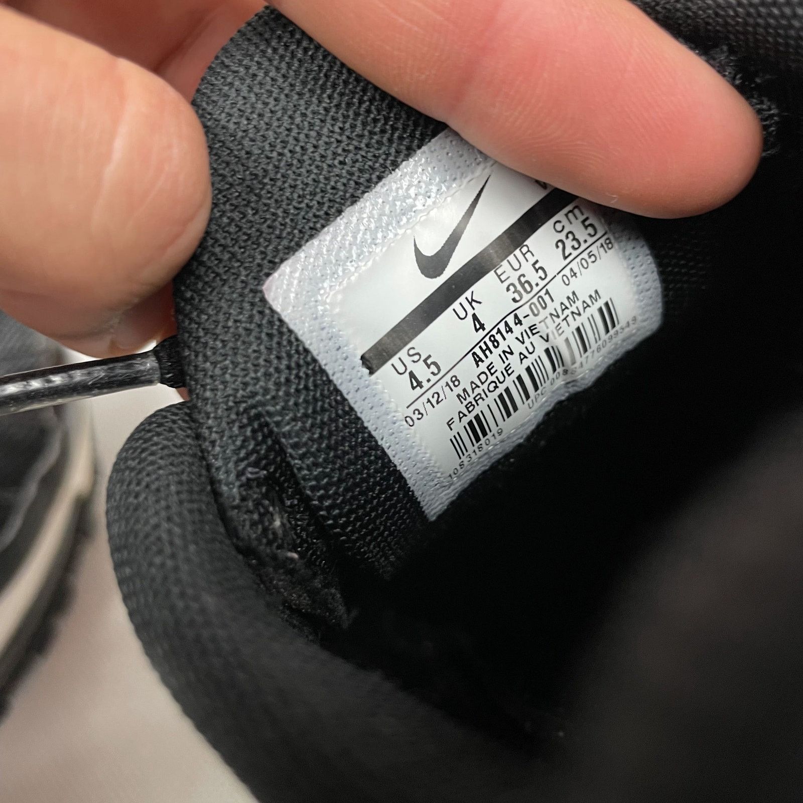 Nike Nike Air Max 97 Plus AH8144-001 Kids Black Sneaker Shoes 4.5 Size US 5.5 / EU 38 - 15 Thumbnail