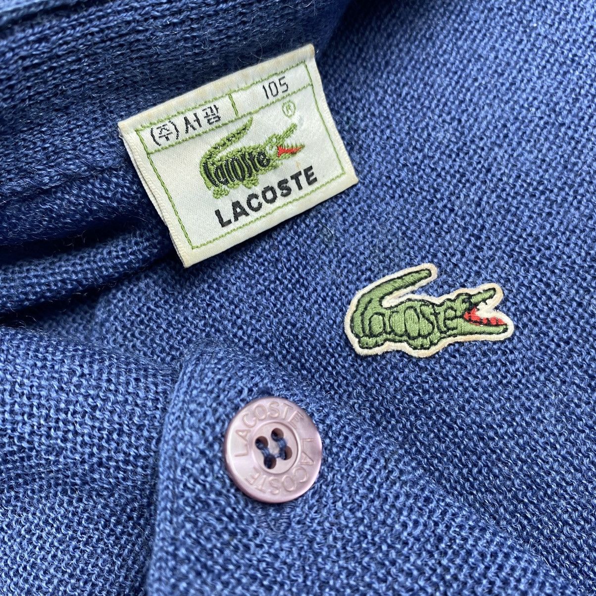 Lacoste Lacoste vintage cardigan sweater knitted Size US L / EU 52-54 / 3 - 5 Thumbnail