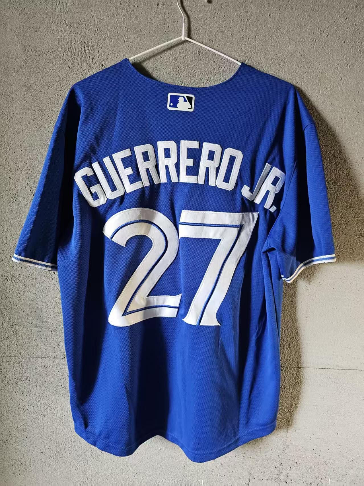 MLB Toronto Blue Jays #27 Vladimir Guerrero Jr Jersey Blue Size US XL / EU 56 / 4 - 1 Thumbnail