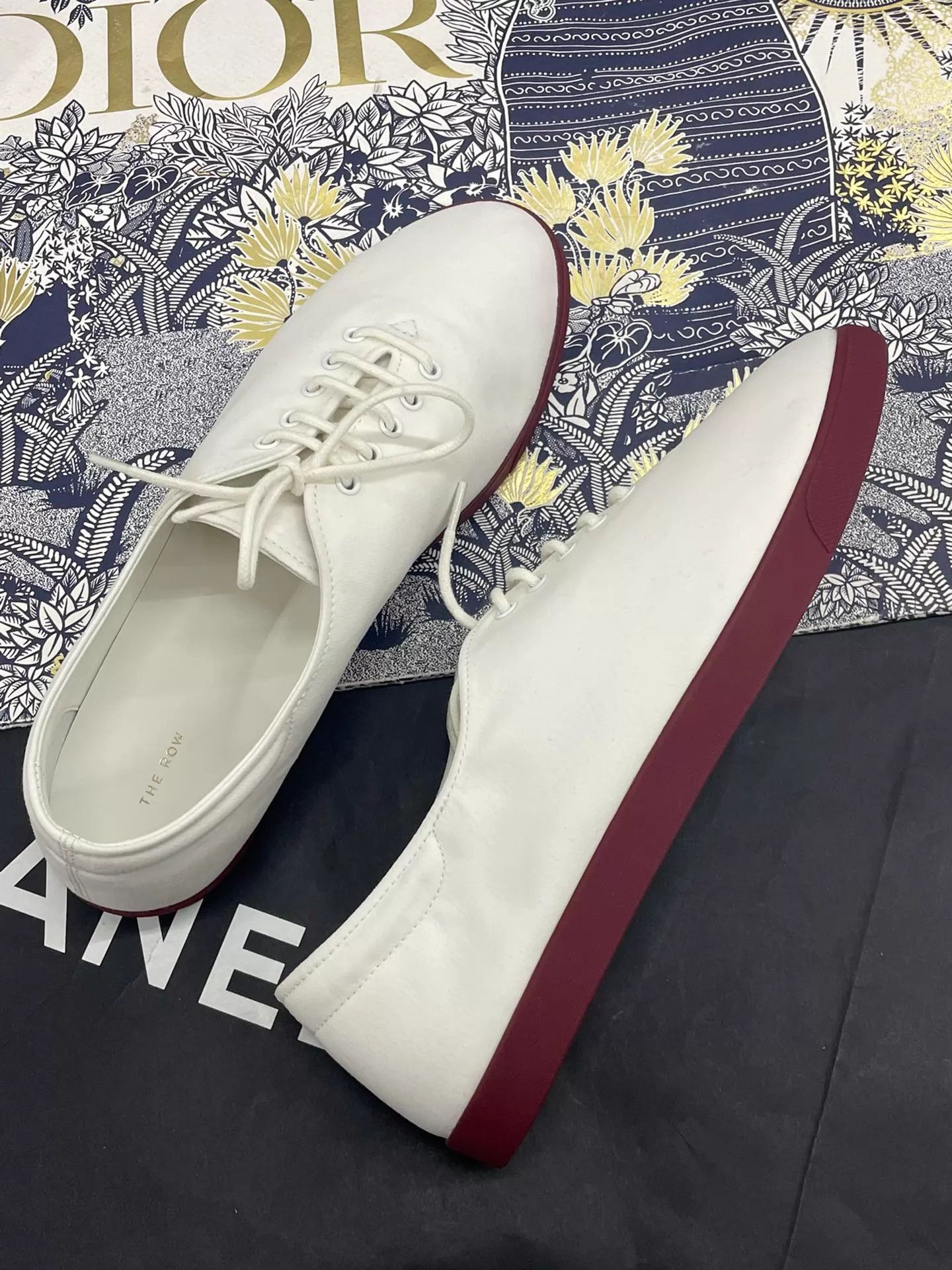 The Row The Row Red Sole Canvas White Sneakers 37 Size US 6.5 / IT 36.5 - 5 Thumbnail