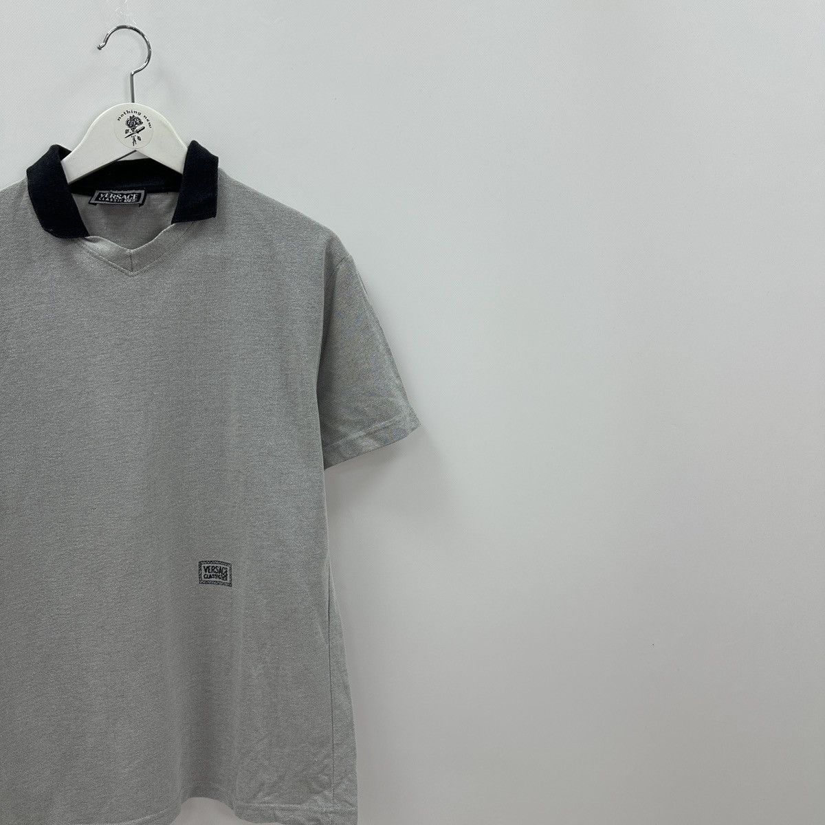 Vintage Vintage 90s Versace Classic V2 washed polo Italy luxury hype Size US L / EU 52-54 / 3 - 2 Thumbnail