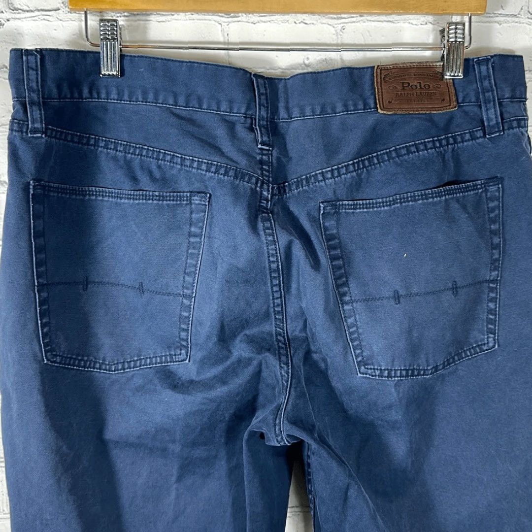 Polo Ralph Lauren Polo Ralph Lauren Pants Navy Blue 36x30 100% Cotton Jeans Men Straight Inseam 30 in Blue Size US M / EU 48-50 / 2 - 7 Thumbnail