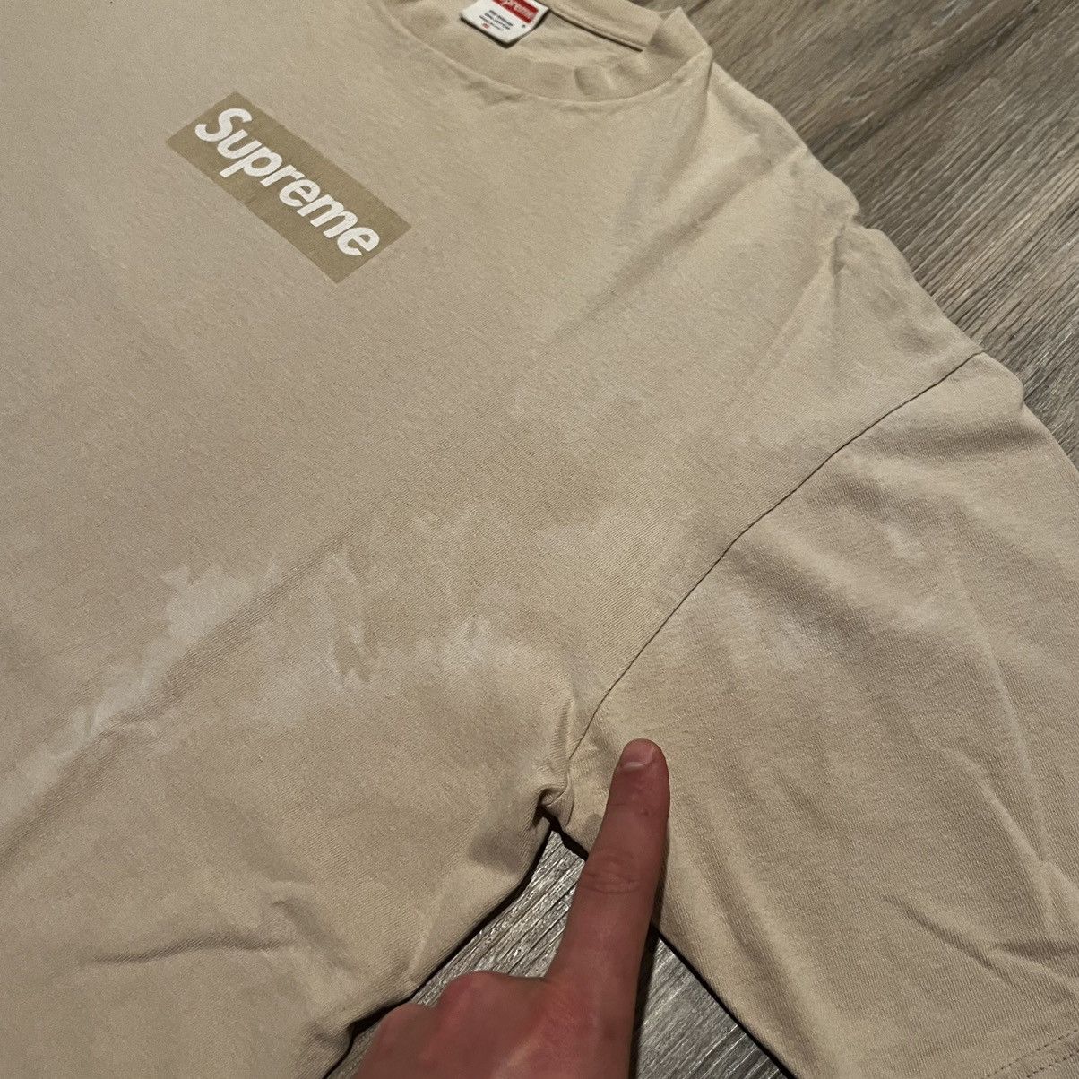 Supreme Supreme Tan Bogo Tan Box logo tee Sand bogo tonal 2003 tee Size US XL / EU 56 / 4 - 21 Thumbnail