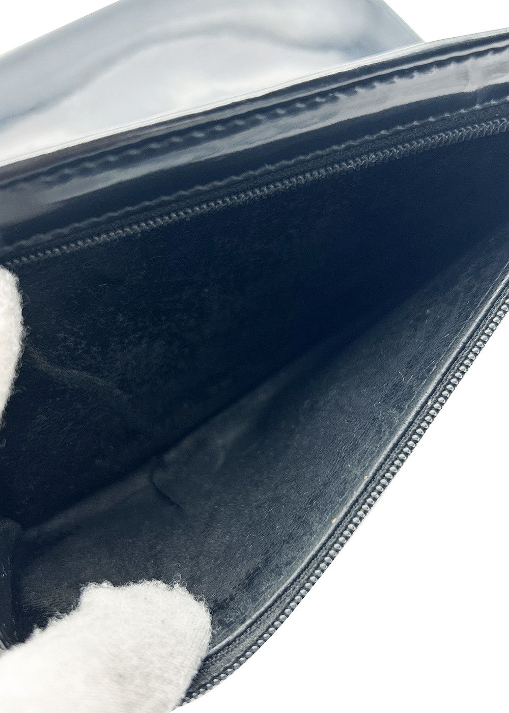 Gucci Gucci Patent Leather Long Wallet Black Unisex Size ONE SIZE - 10 Thumbnail