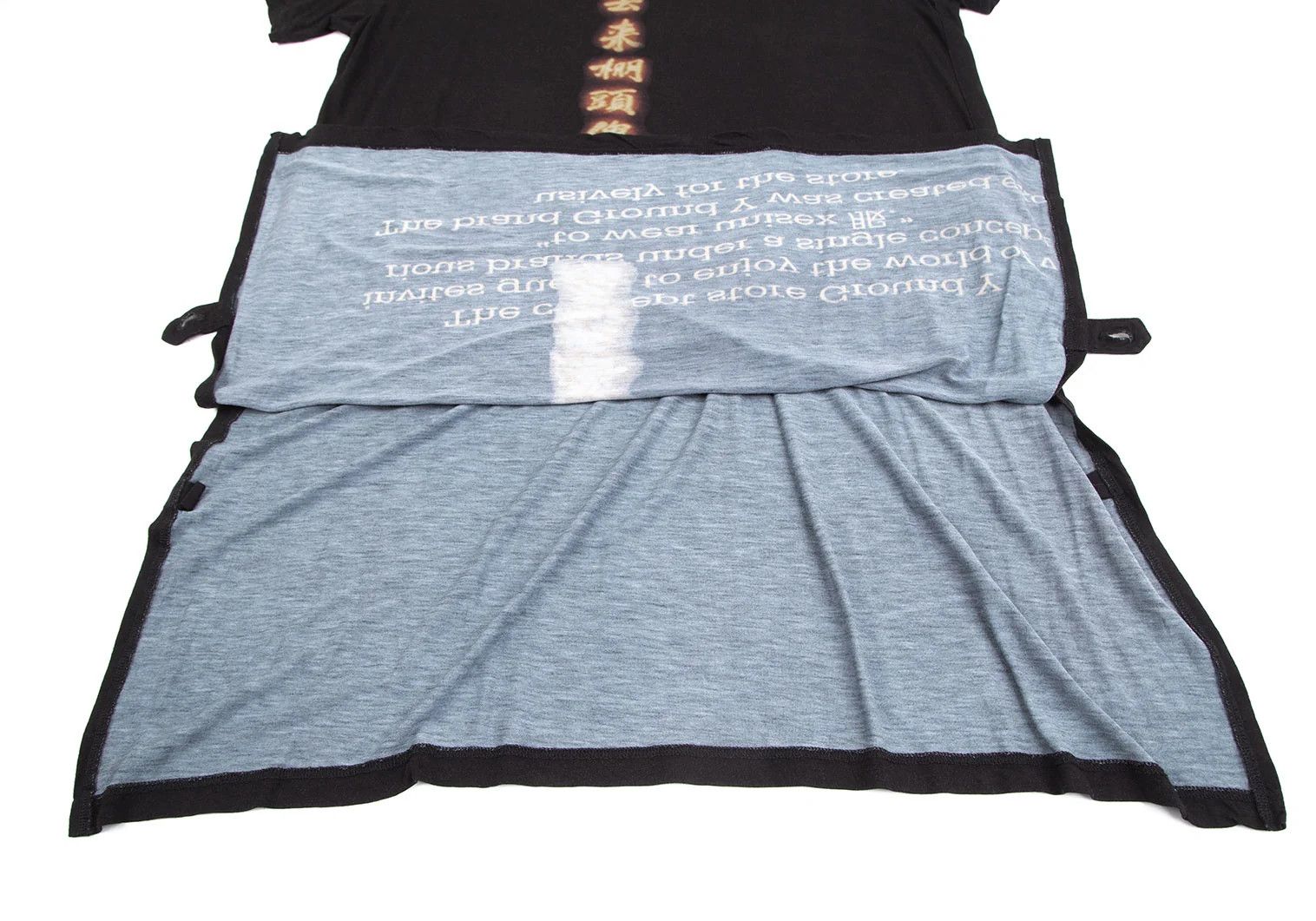 Yohji Yamamoto Rayon Long Sleeve T-Shirt in Black Size 3 Size US L / EU 52-54 / 3 - 10 Thumbnail