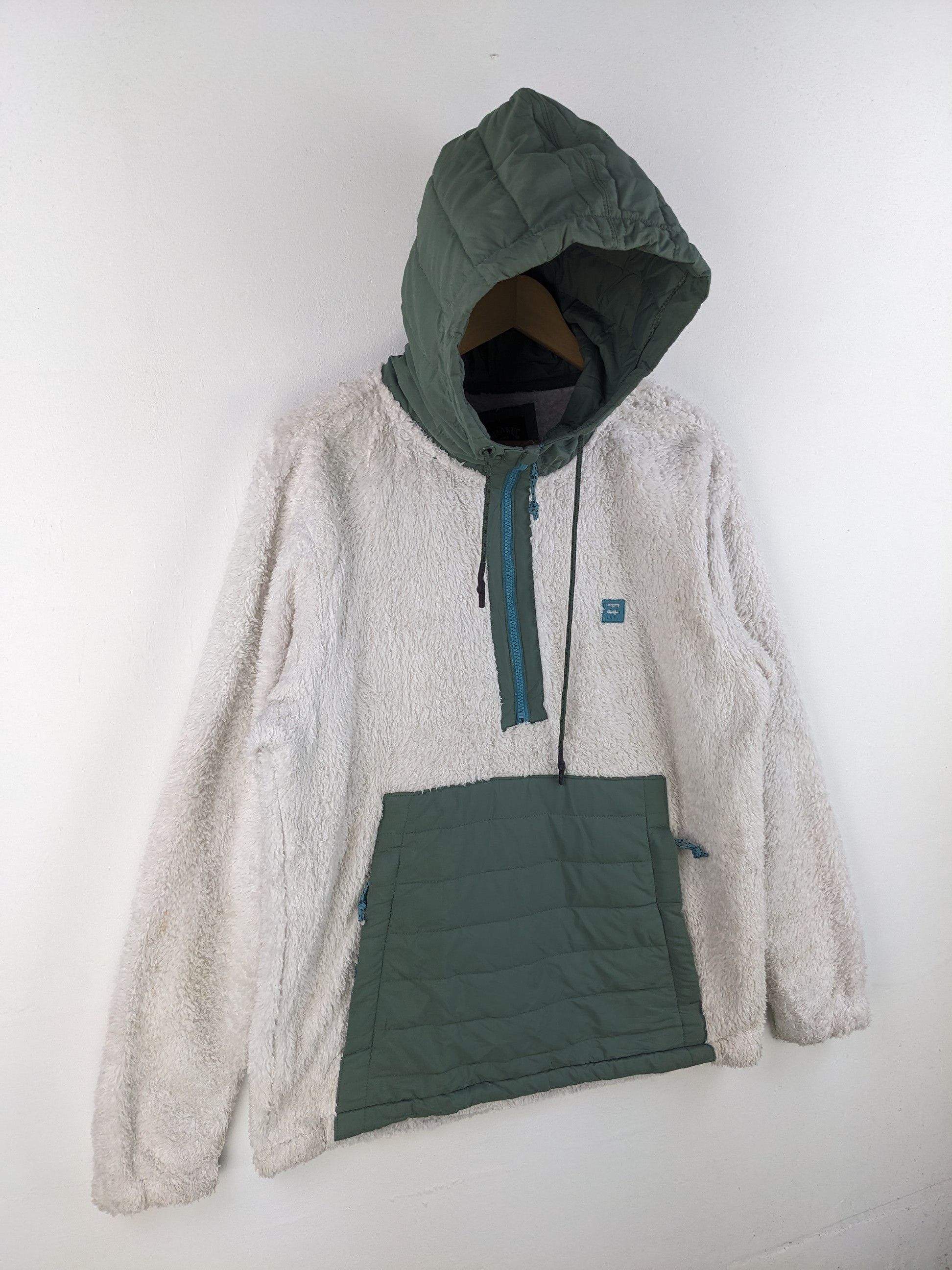 Billabong × Vintage Vintage Billabong Fleece Hoodie Half Zip Anorak Jacket Size US M / EU 48-50 / 2 - 4 Thumbnail