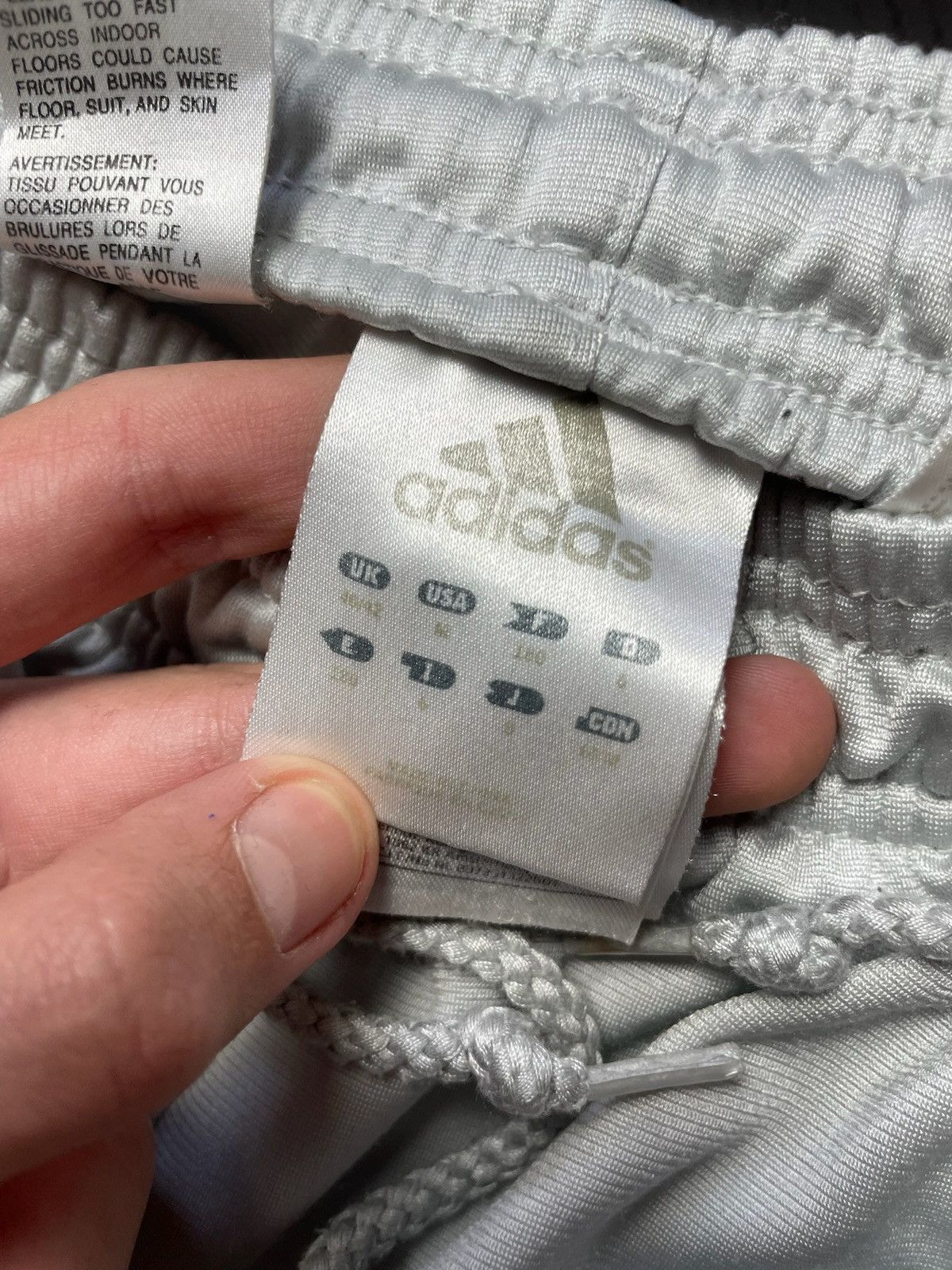 Other Vintage adidas pants Y2K drill joggers size M silver rare Size US 32 / EU 48 - 5 Thumbnail