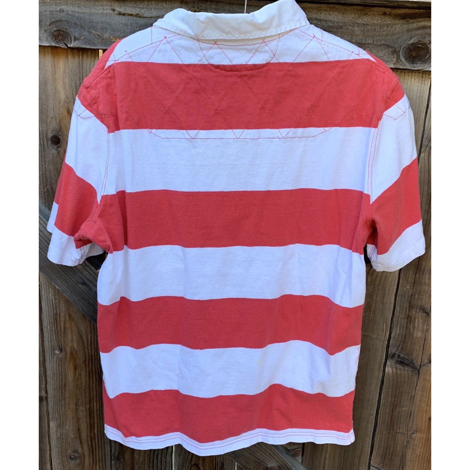 Vintage **Polo by Ralph Lauren L Size Bold Striped Short Sleeve Rugby Shirt** User: **Ralph Lauren L Size Bold Striped Short Sleeve Rugby Polo** Size US L / EU 52-54 / 3 - 5 Thumbnail