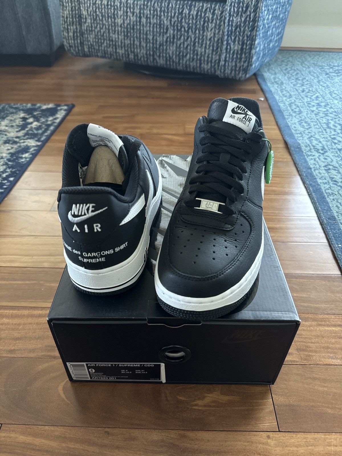 Comme des Garcons × Nike Nike CDG Supreme Air Force 1 low size 9 Size US 9 / EU 42 - 1 Thumbnail