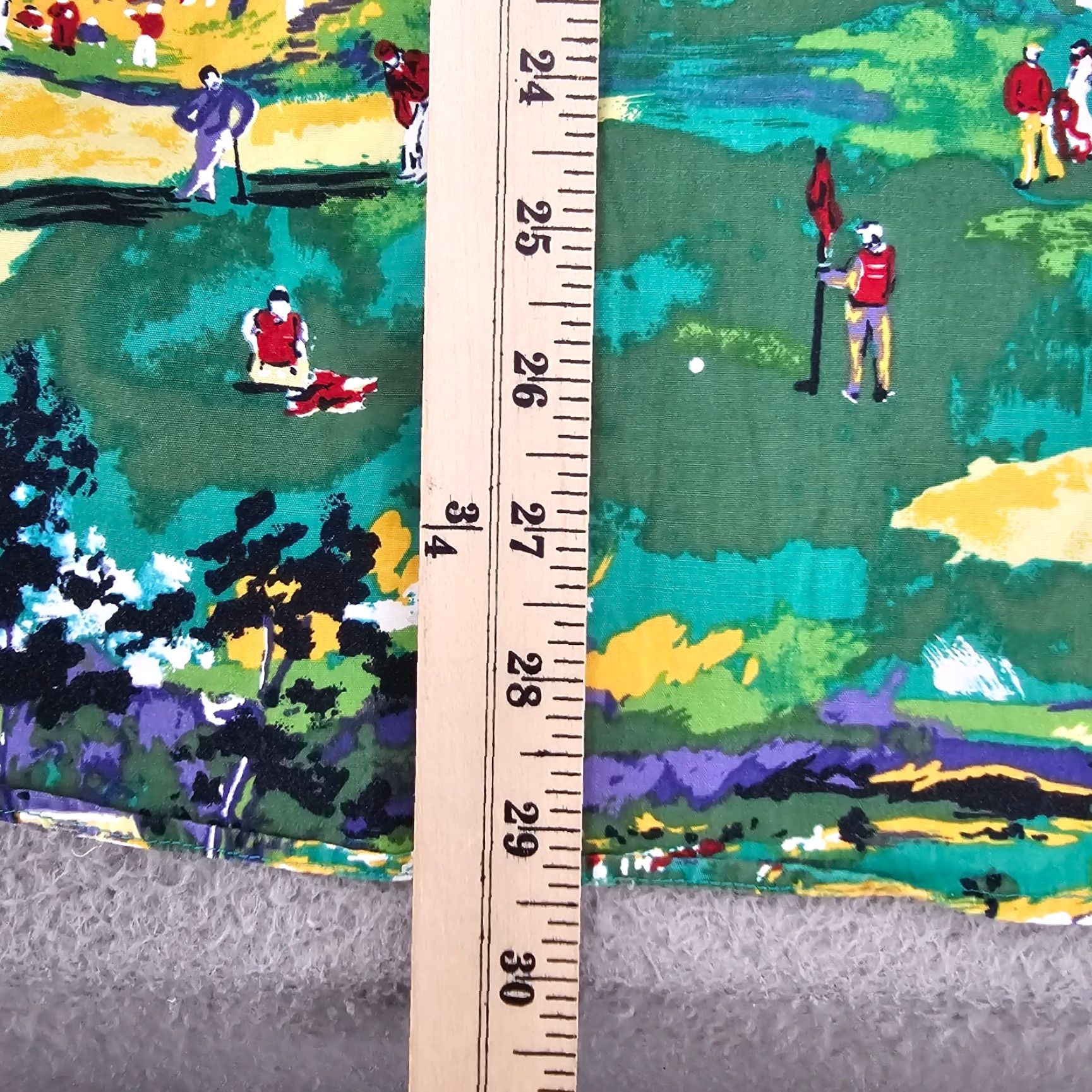 Brooks Brothers VINTAGE Brooks Brothers Shirt Mens Large Green Golf Print Camp Hawaiian Relax Button Up Size US L / EU 52-54 / 3 - 7 Thumbnail