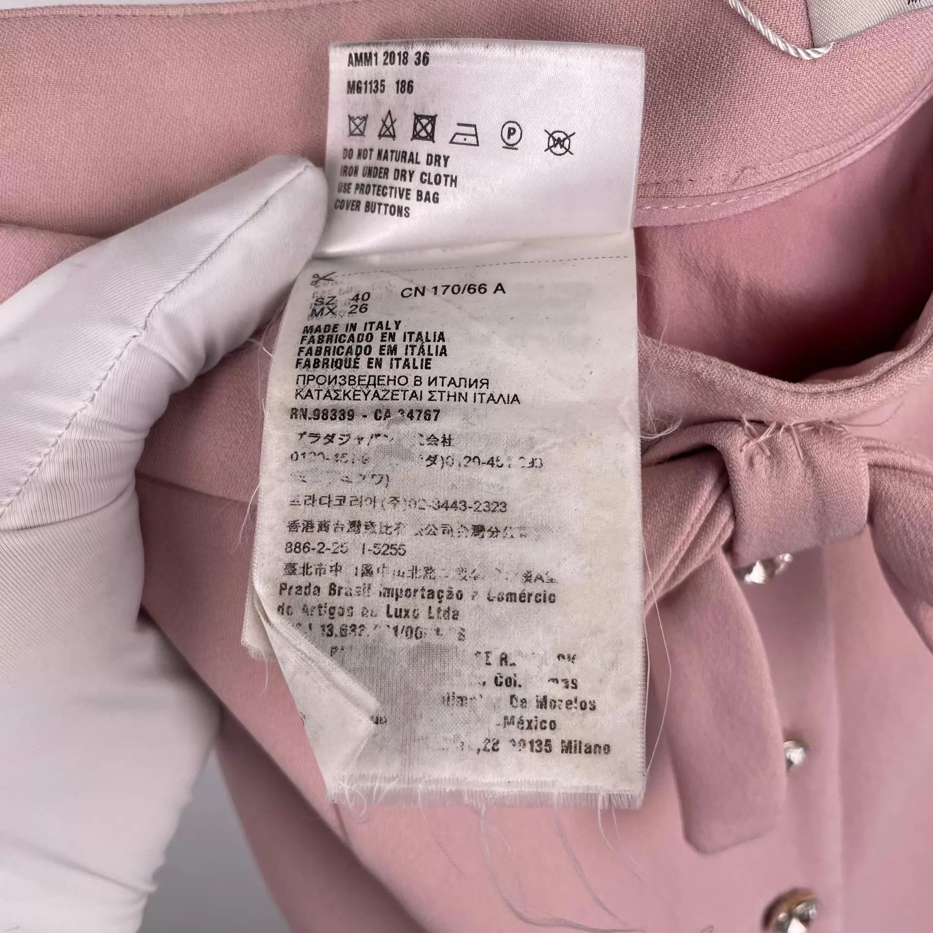Miu Miu MIU MIU women's pink suit mini skirt Size 27" / US 4 / IT 40 - 6 Thumbnail